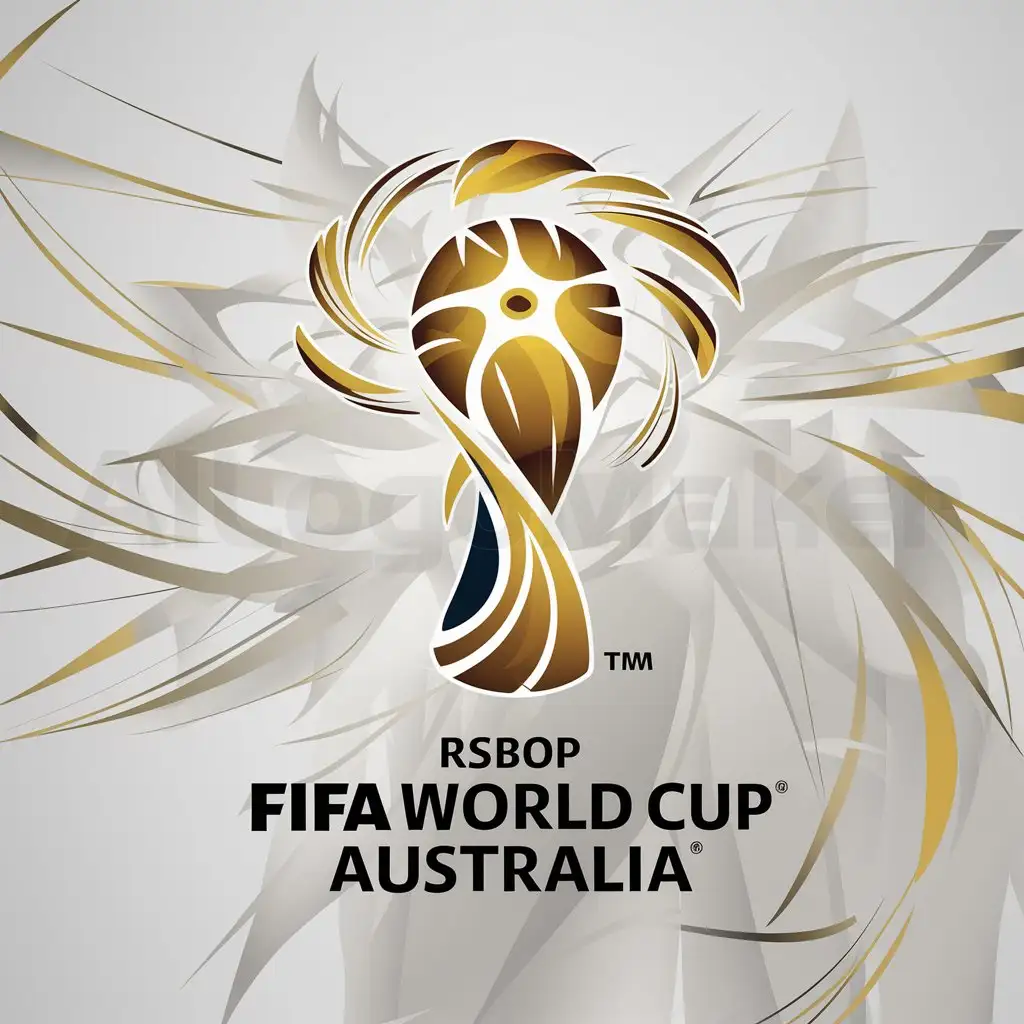 a logo design,with the text "FIFA World Cup Australia", main symbol:Australia National Colors Golden Wattle Football,Moderate,clear background
