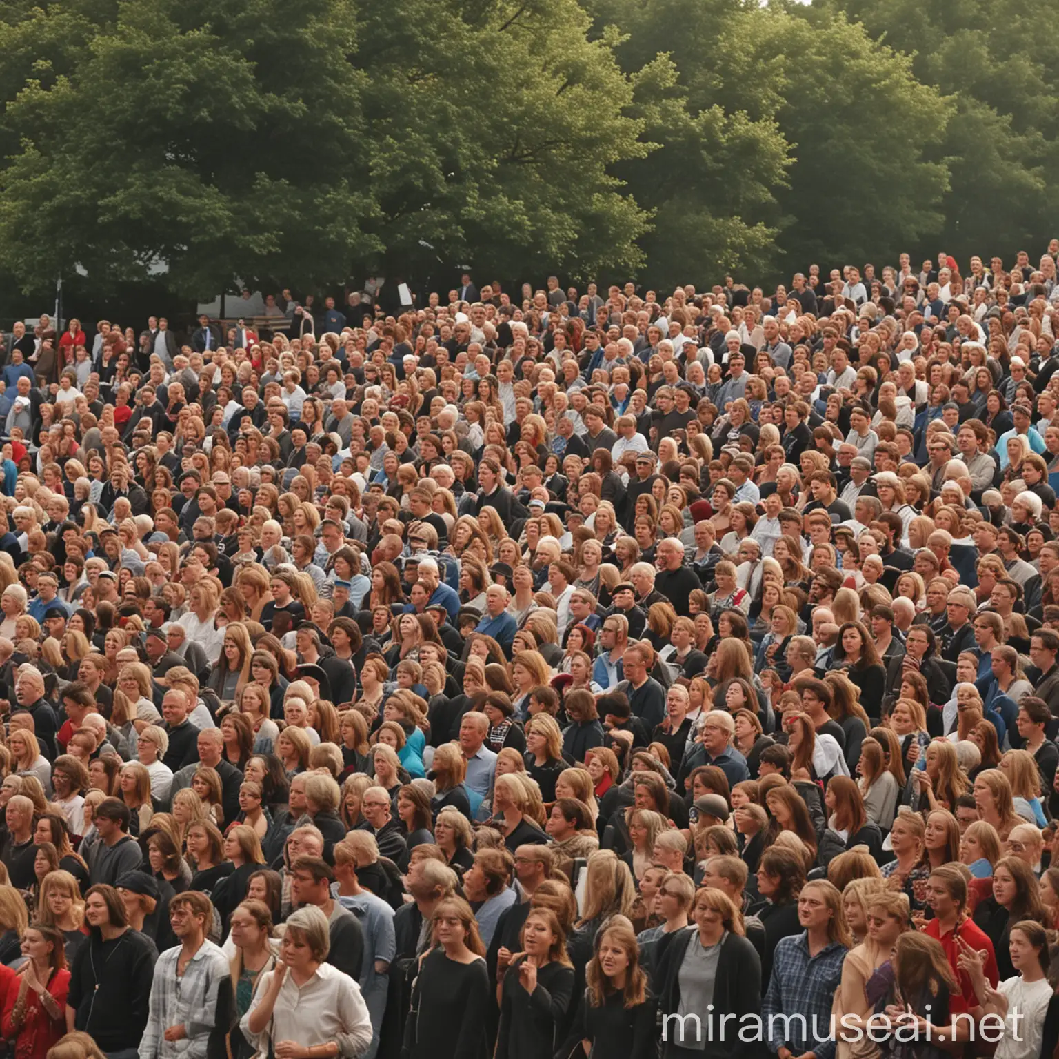 Enthusiastic Fans Enjoying Uley Concert Atmosphere