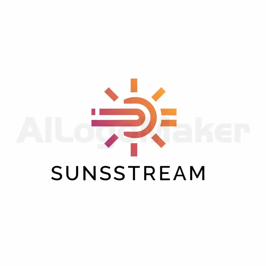 a logo design,with the text "SUNSTEAM", main symbol:The logo of a technology company,Minimalistic,be used in Finance industry,clear background