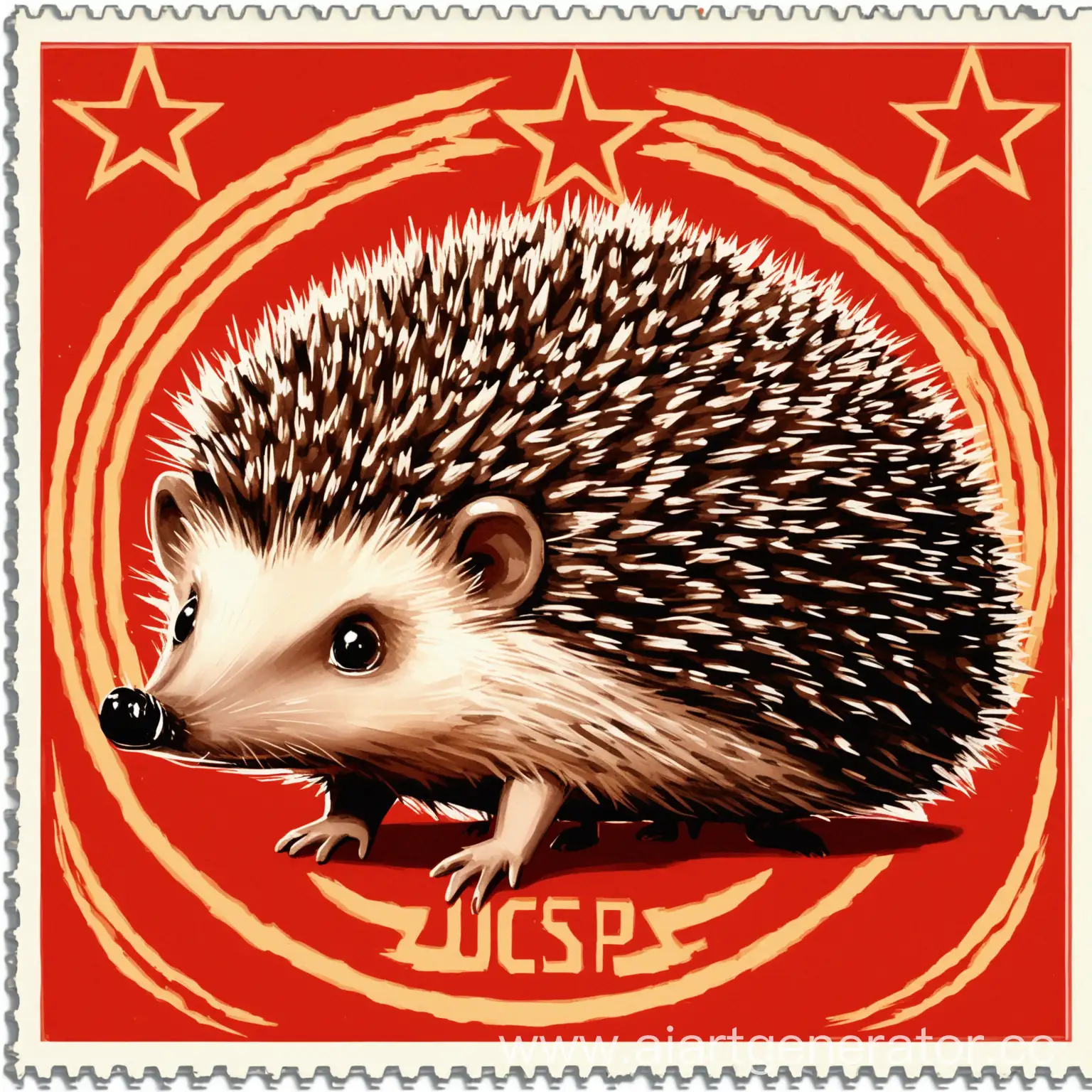 Soviet-Union-Hedgehog-Communist-Critter-in-Red-Star-Hat