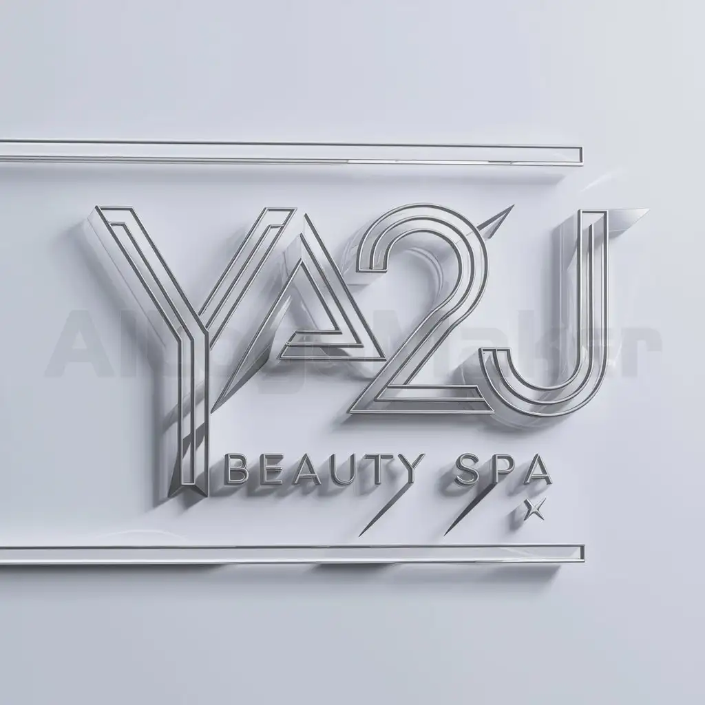 a logo design,with the text "YA2J", main symbol:LETTERS,complex,be used in Beauty Spa industry,clear background