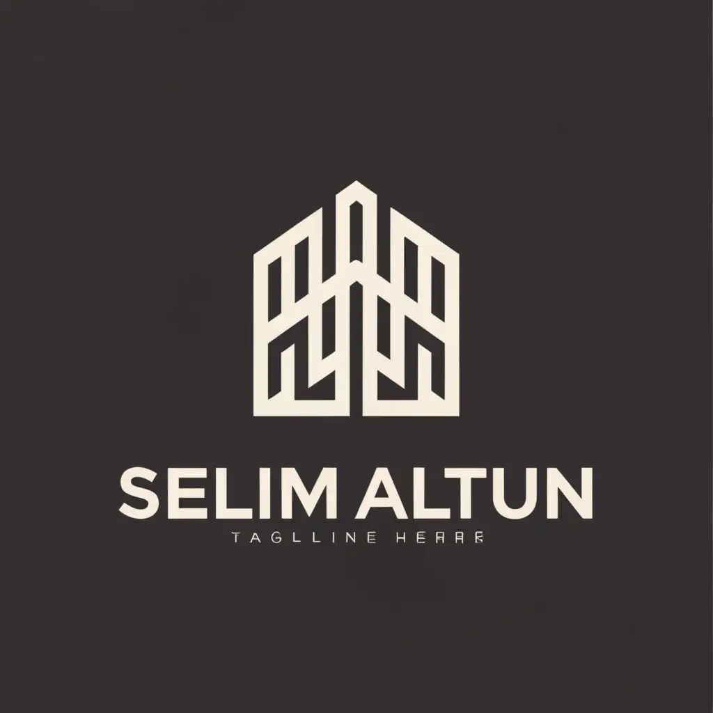 a logo design,with the text "SELİM ALTUN", main symbol:build,Moderate,be used in Construction industry,clear background