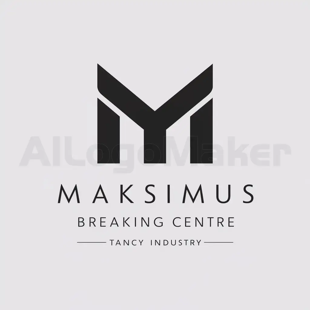 a logo design,with the text "Maksimus Breaking Centre", main symbol:MBC,Moderate,be used in Tancy industry,clear background