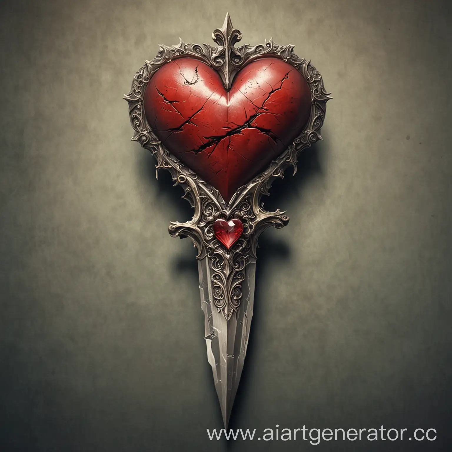 Heart-Dagger-Intricately-Designed-Weapon-with-Heartshaped-Blade