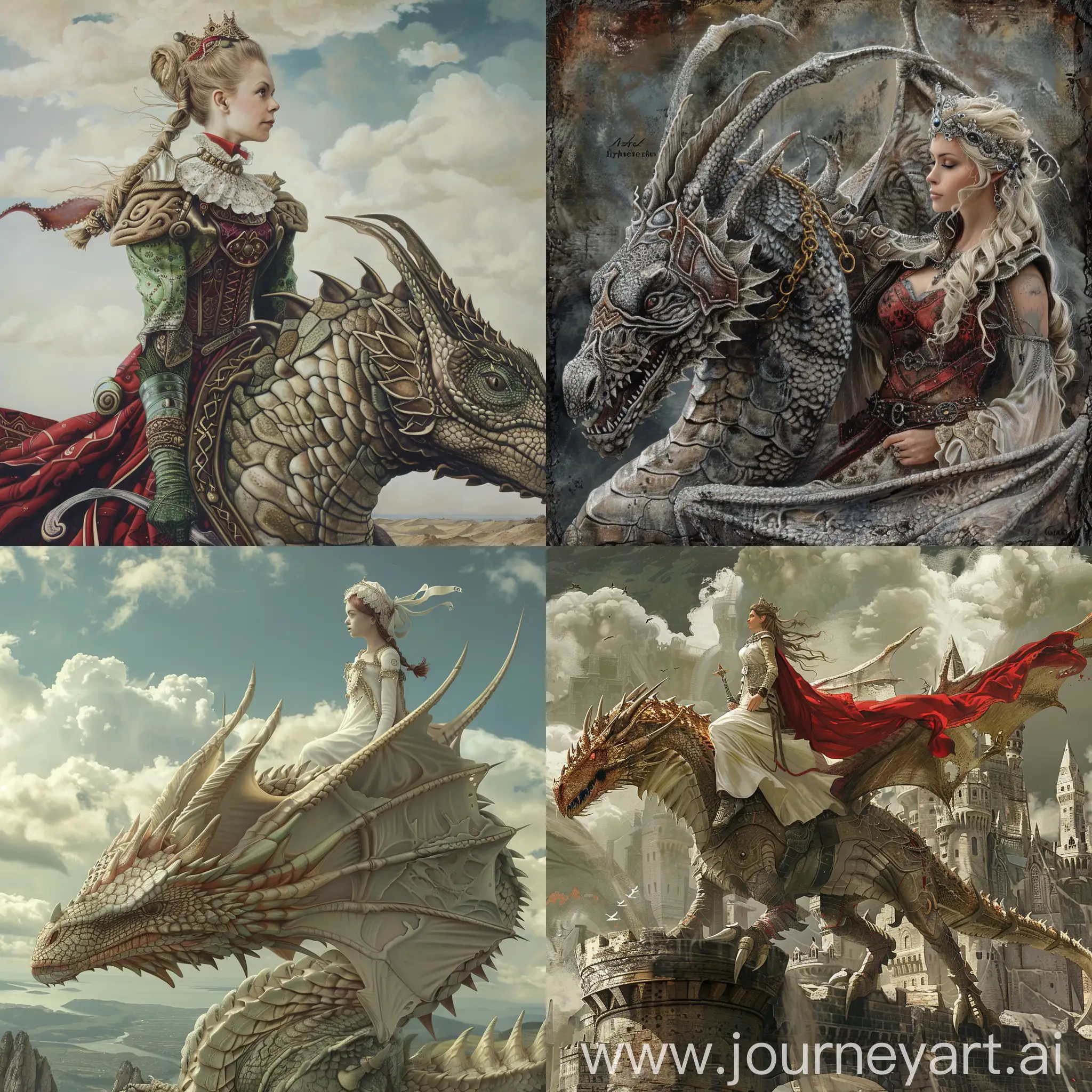 Lady on dragon