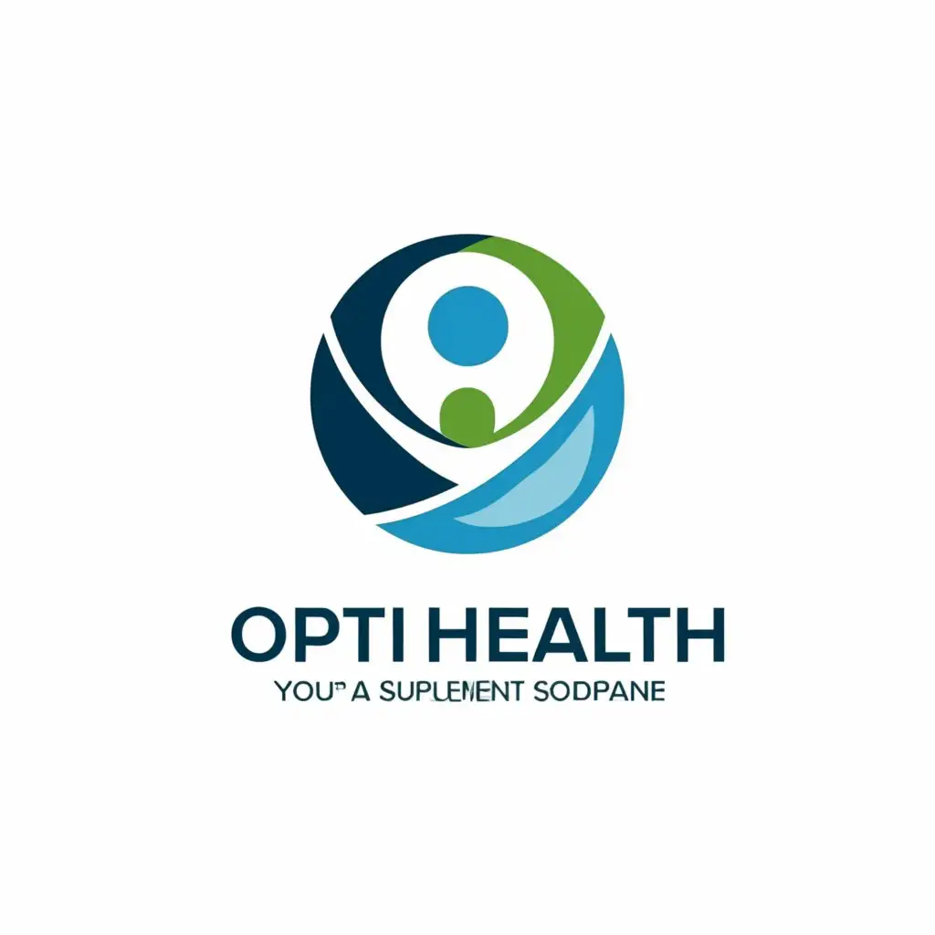 a logo design,with the text "Opti Health", main symbol:Modern,  minimalistic,  Opti Health,
 logo, supplement company, convey the message of promoting overall health and wellness.
 resonate with the concept of promoting overall health and wellness,
,Moderate,be used in Others industry,clear background