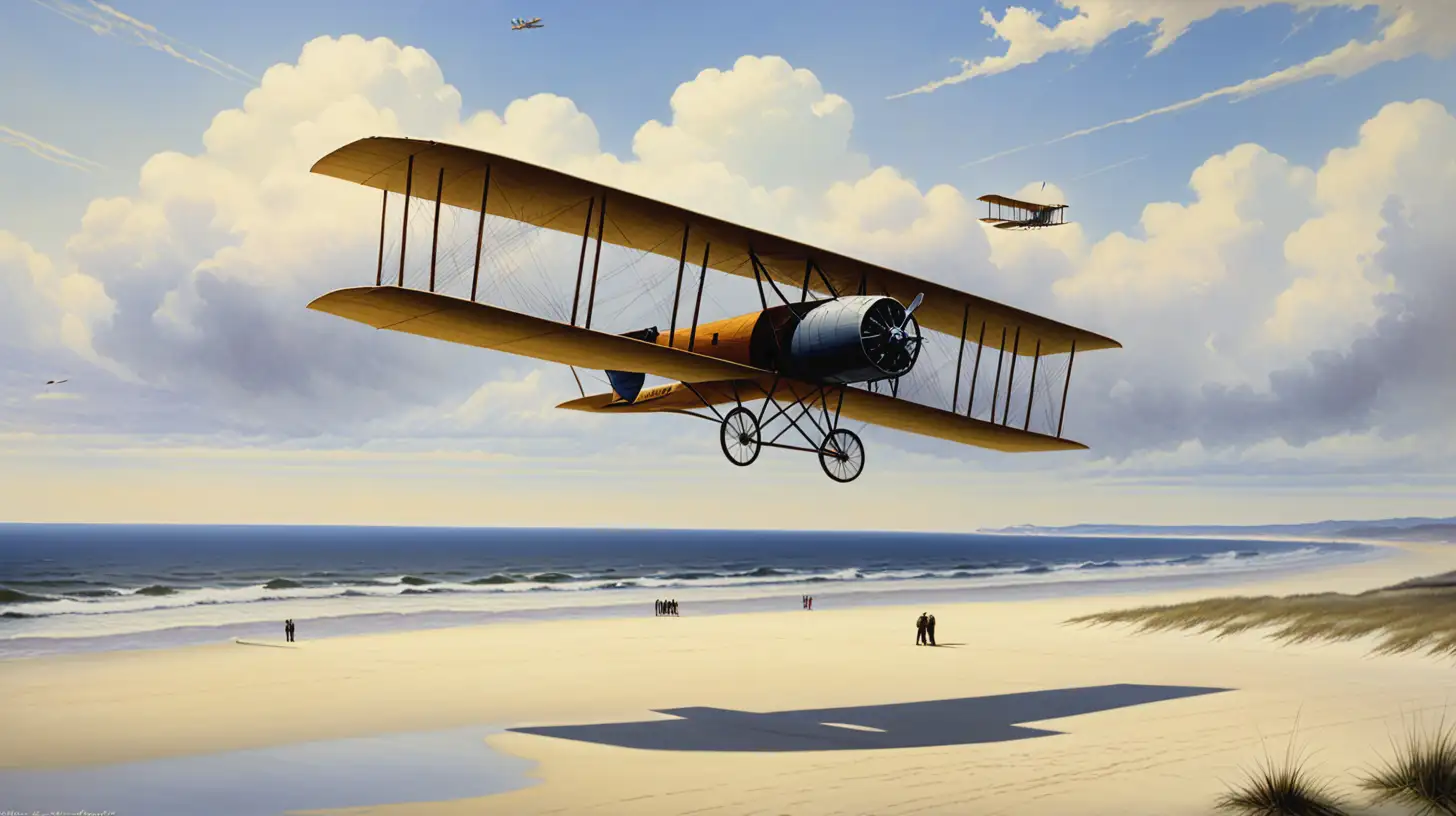 Historic First Flight at Kitty Hawk