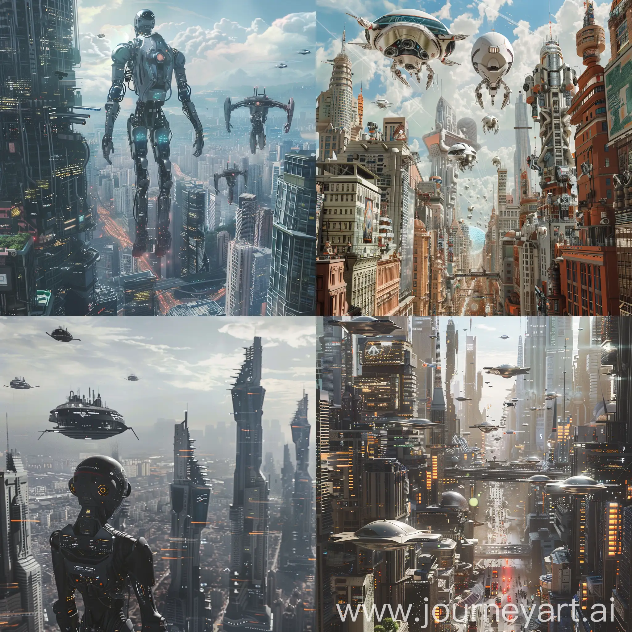 Artificial-Humans-in-Futuristic-City-with-Robotic-Structures