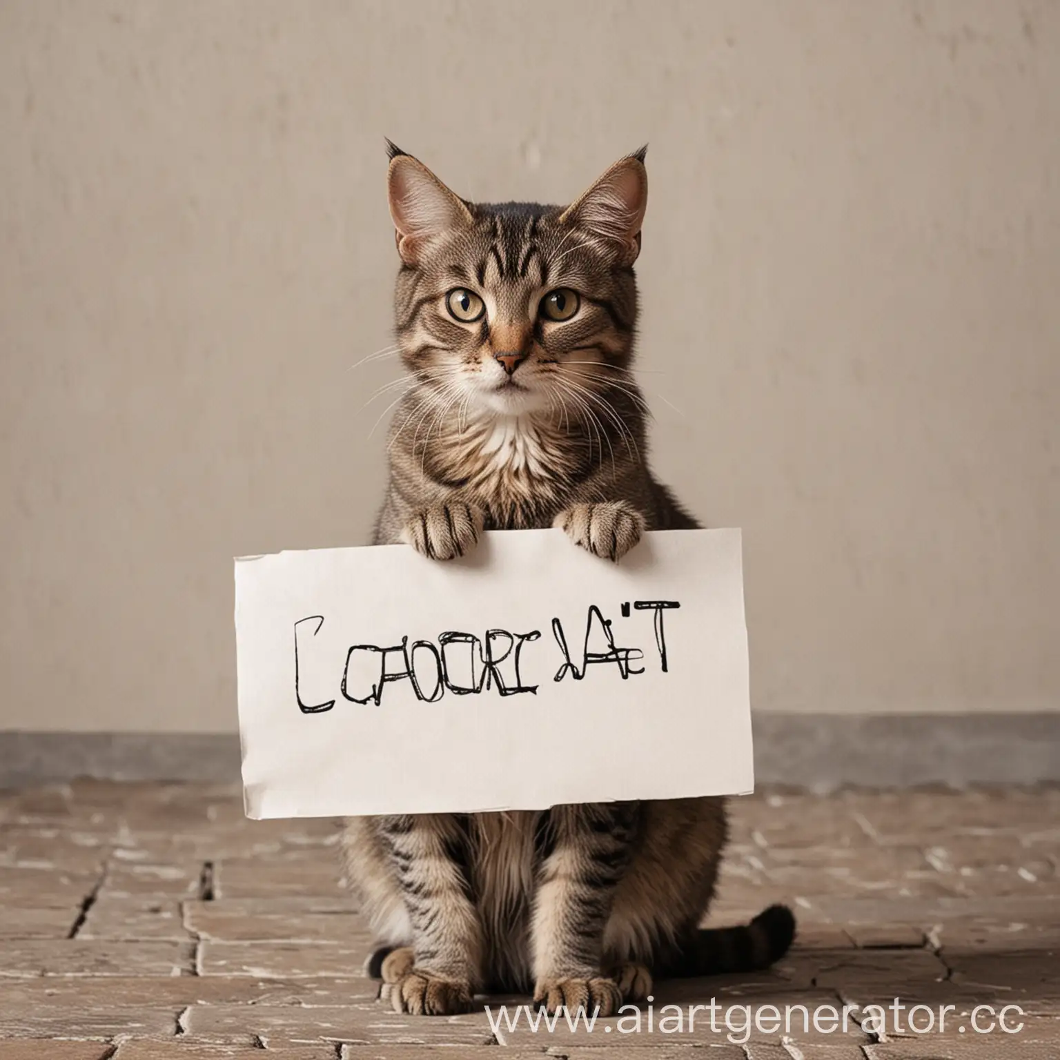 Clever-Cat-Holding-a-Protest-Sign