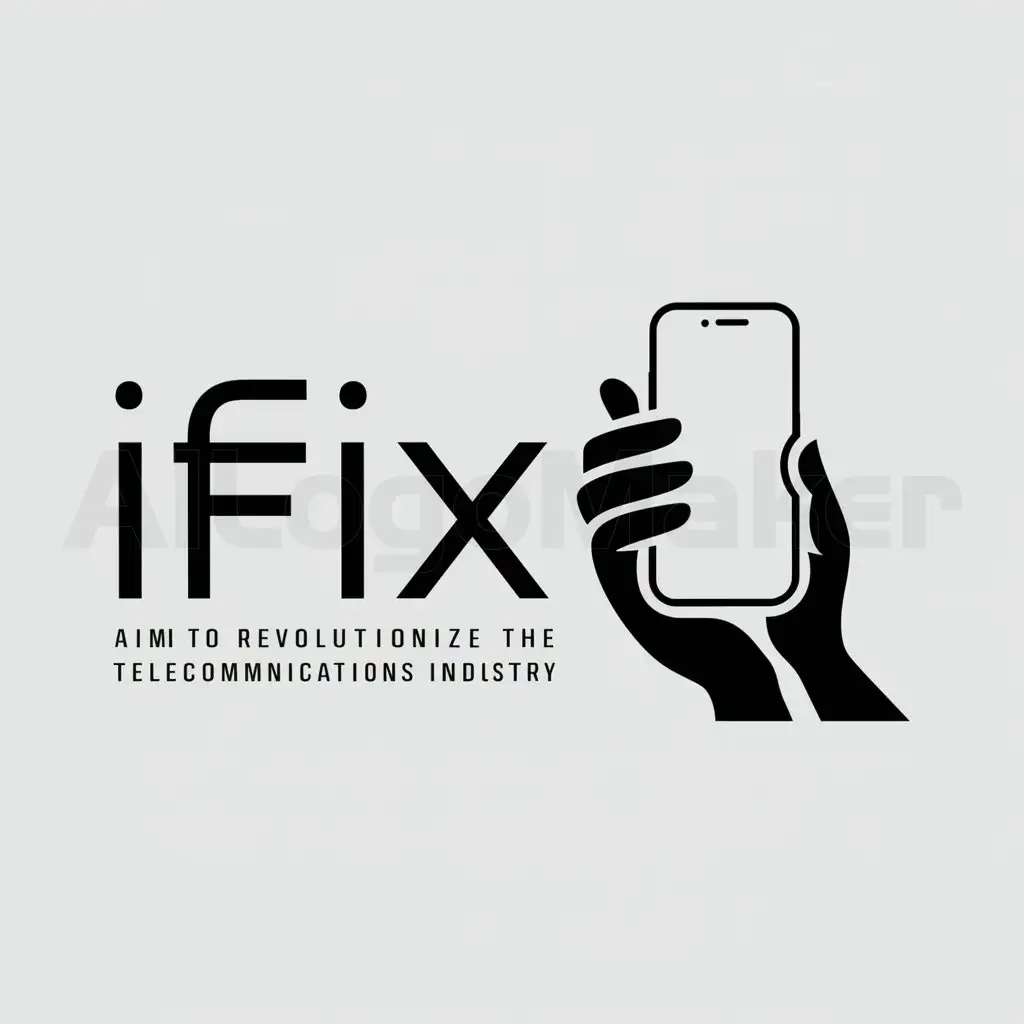 LOGO-Design-for-iFix-Minimalistic-Phone-Repair-Master