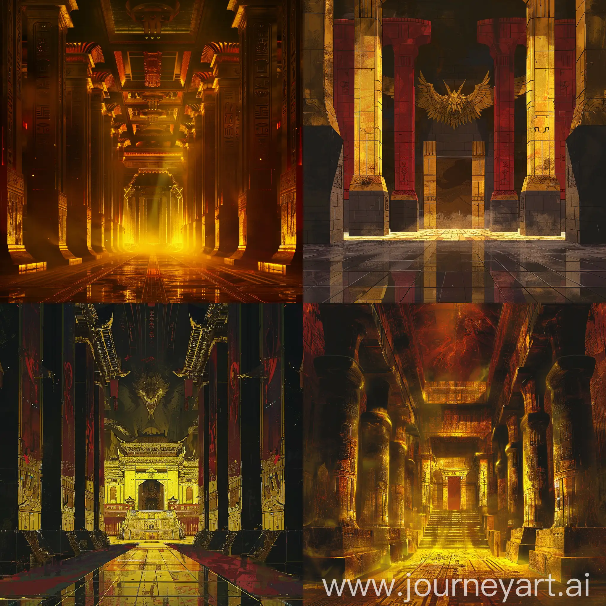 Ancient-Palace-Hall-with-Dark-Yellow-Dark-Red-and-Gold-Colors