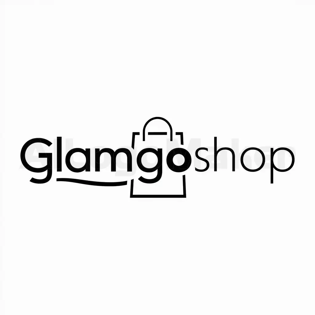 a logo design,with the text "GlamGoShop", main symbol:GlamGoShop,Minimalistic,be used in Retail industry,clear background