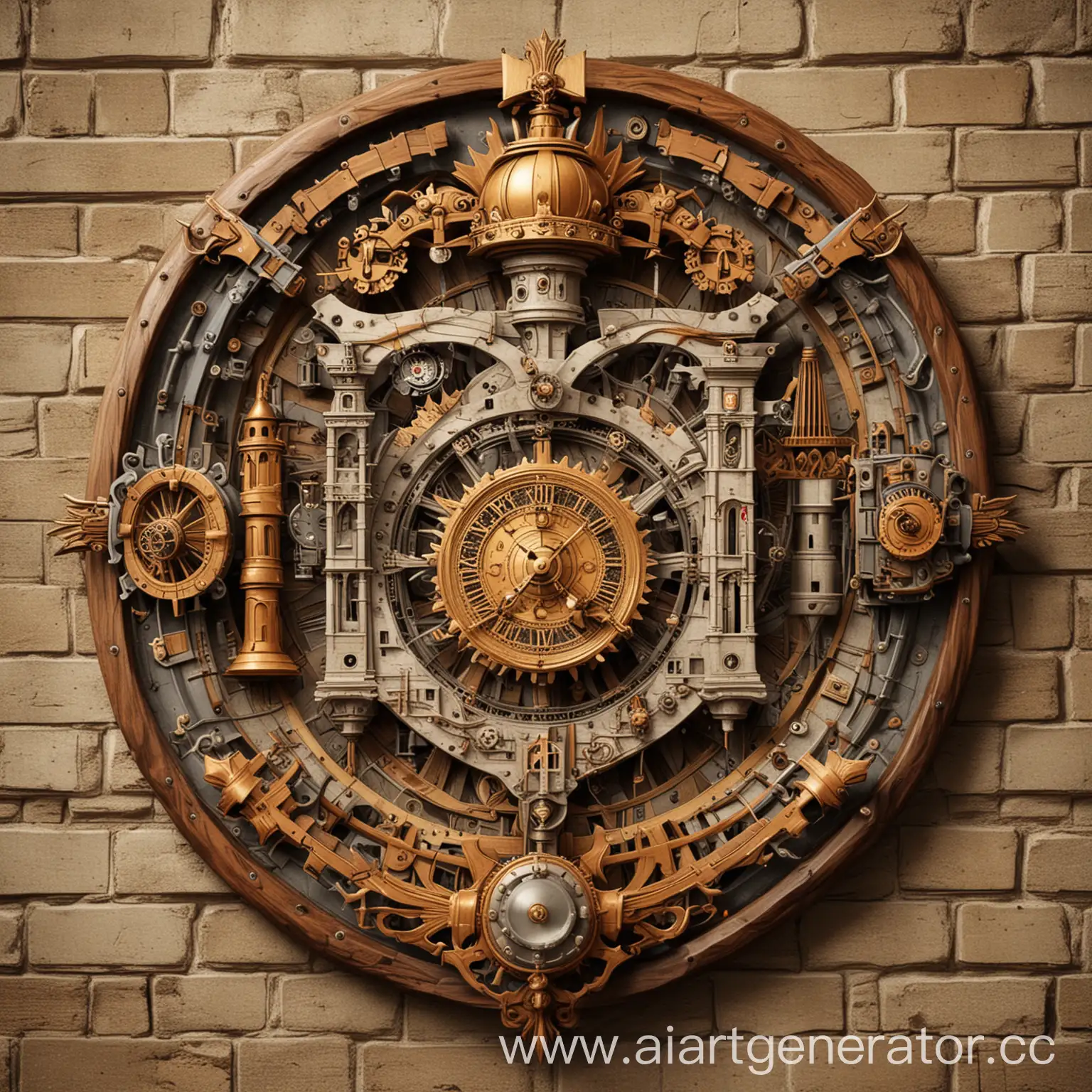 Clockwork-City-Coat-of-Arms-Steampunk-Style-Emblem-Design