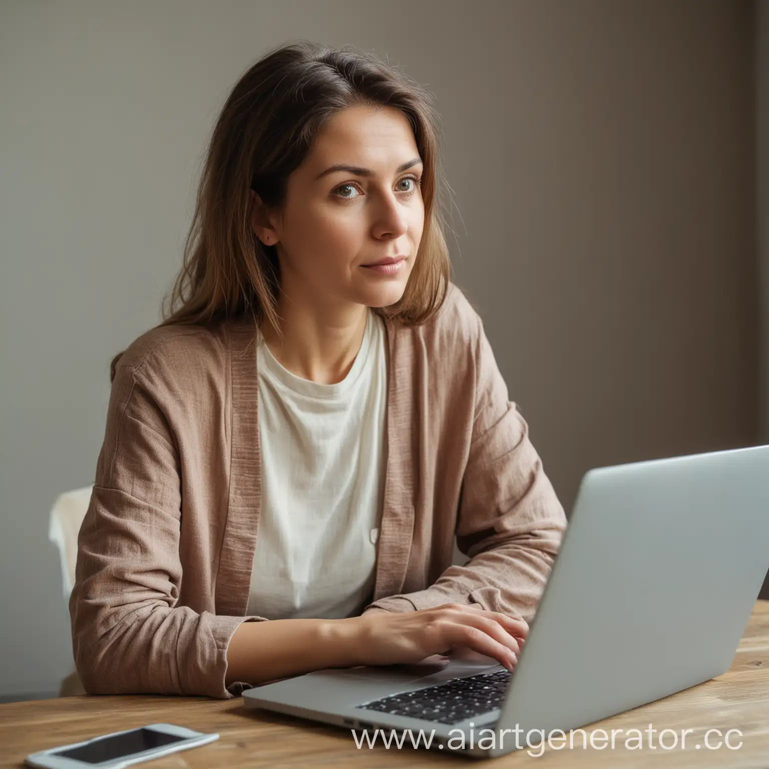 Woman-Working-at-Laptop-Modern-Professional-in-Action