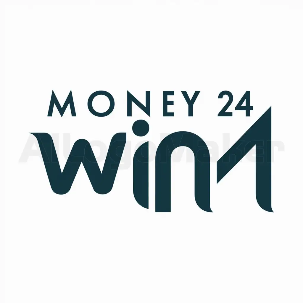 LOGO-Design-For-MONEY-24-WIN-Theme-in-Clear-Background