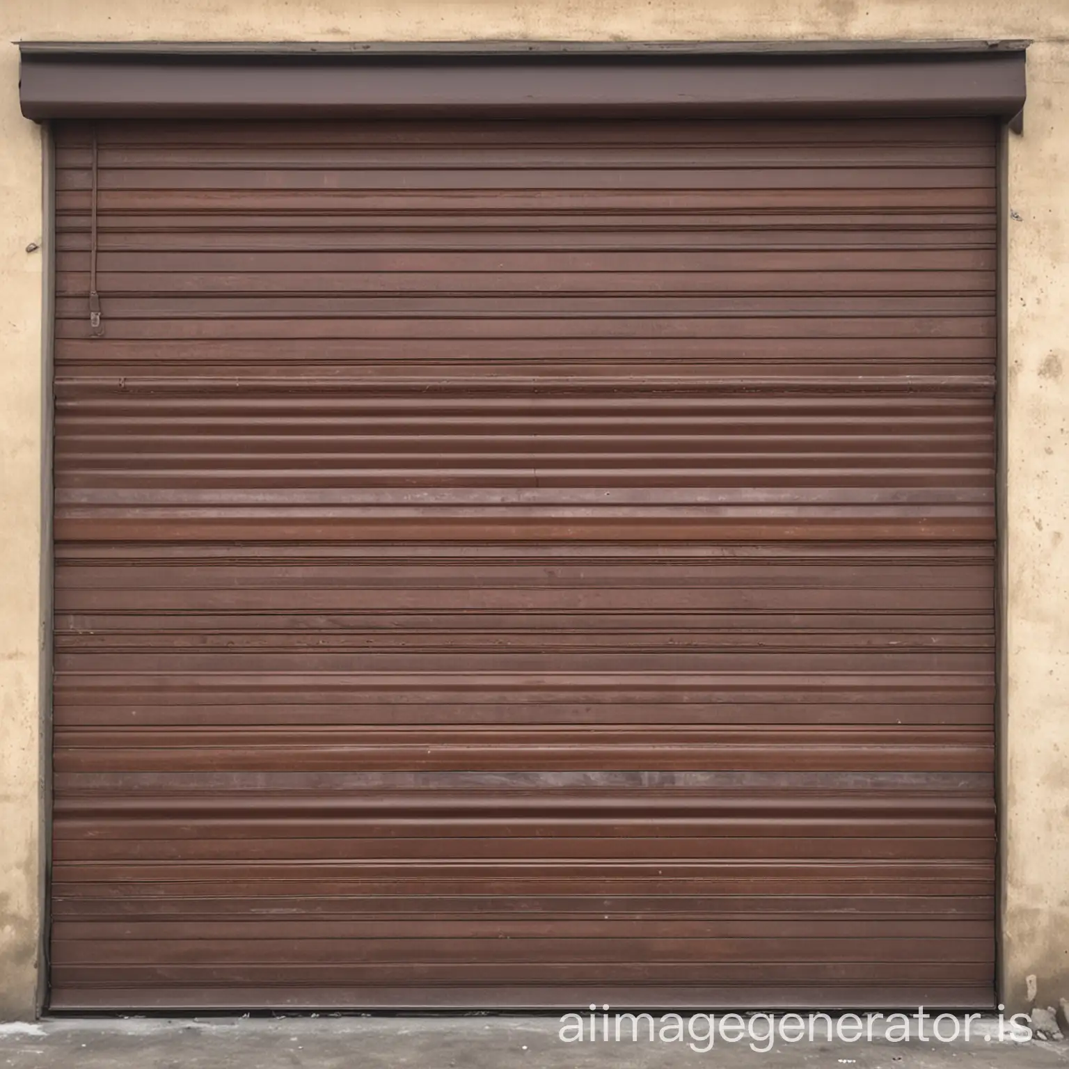 Mild Steel Rolling Shutter Dark Brown