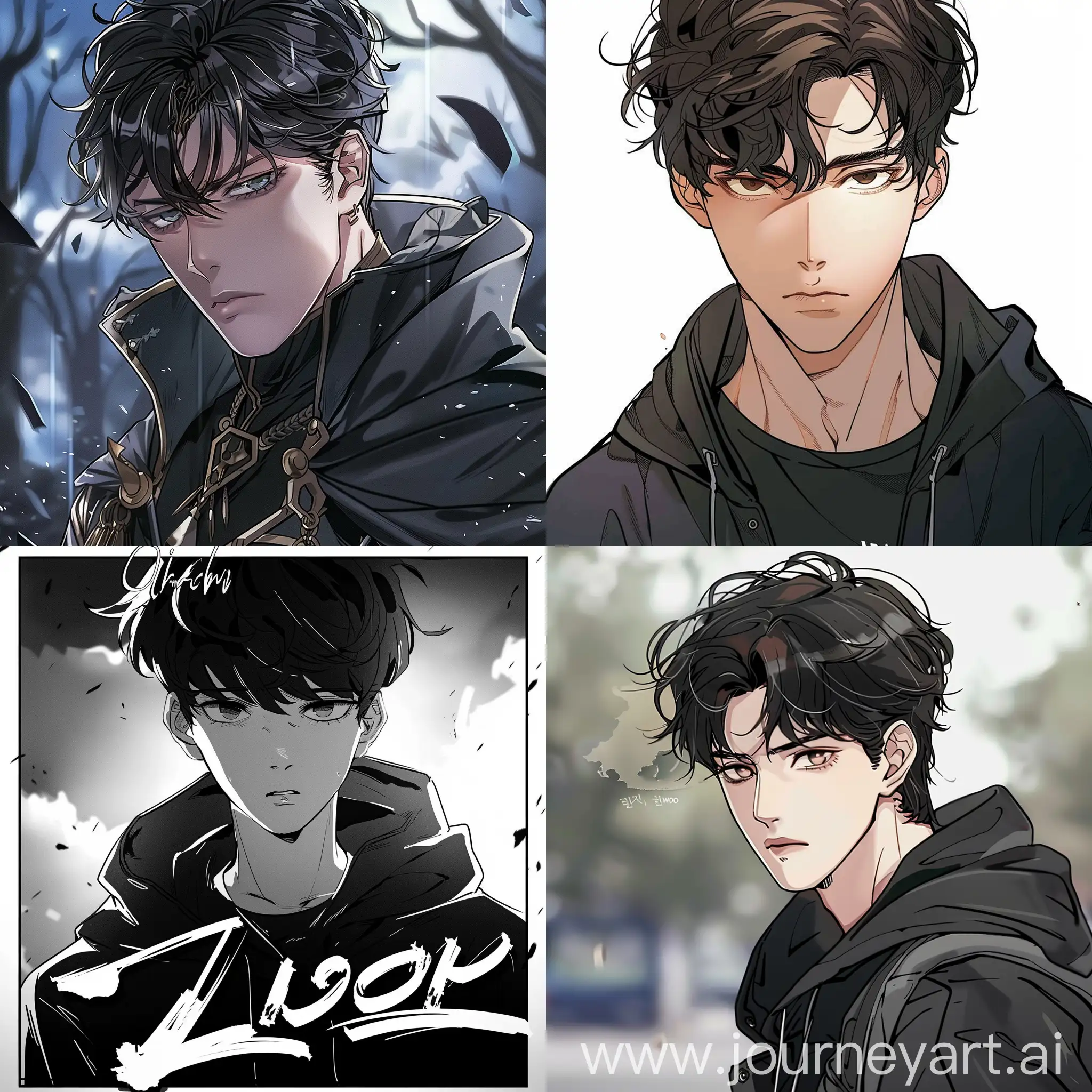 Sung-Jin-Woo-Solo-Leveling-Manhwa-Illustration-Intense-Action-in-a-11-Aspect-Ratio