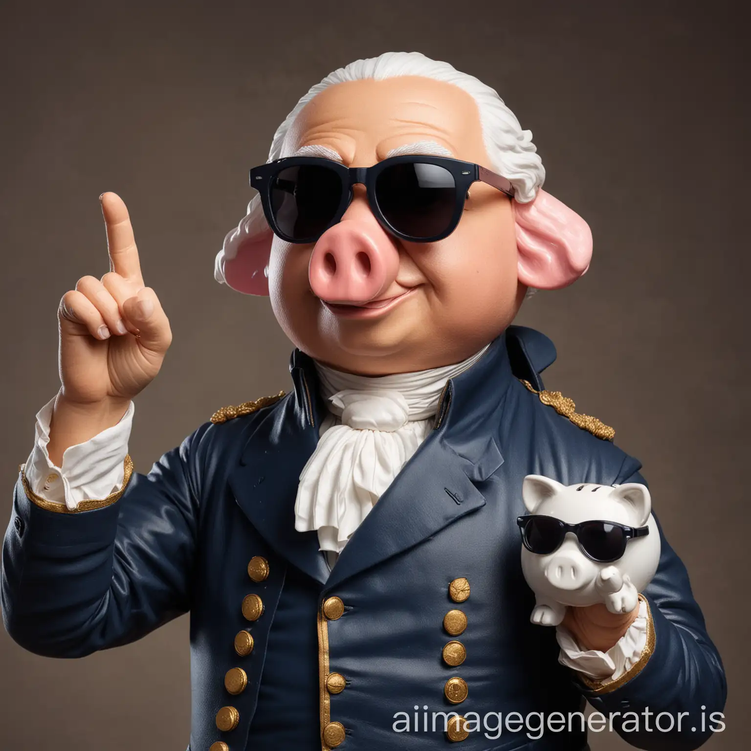 George-Washington-with-Shades-and-Headphones-Holding-a-Piggy-Bank-and-Pointing