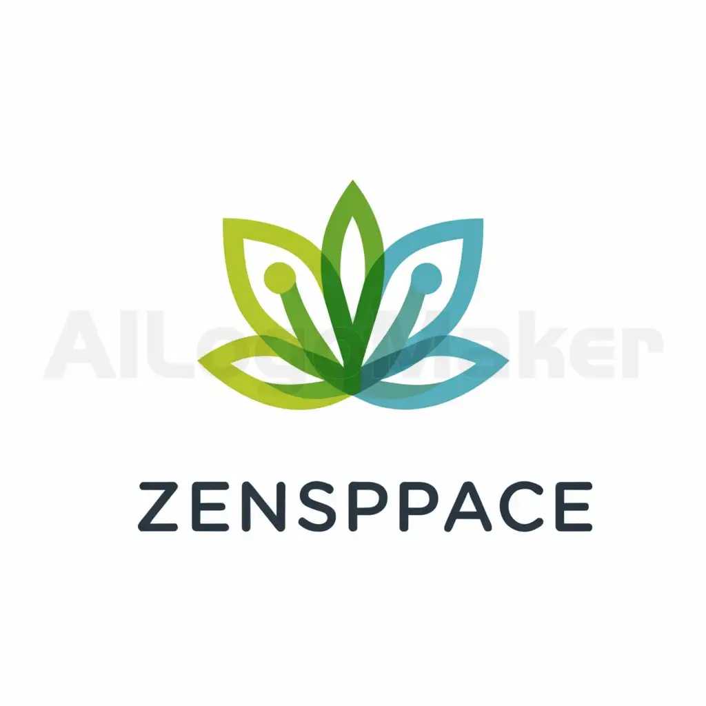 a logo design,with the text "ZenSpace", main symbol:ZS,Moderate,be used in Meditation industry,clear background