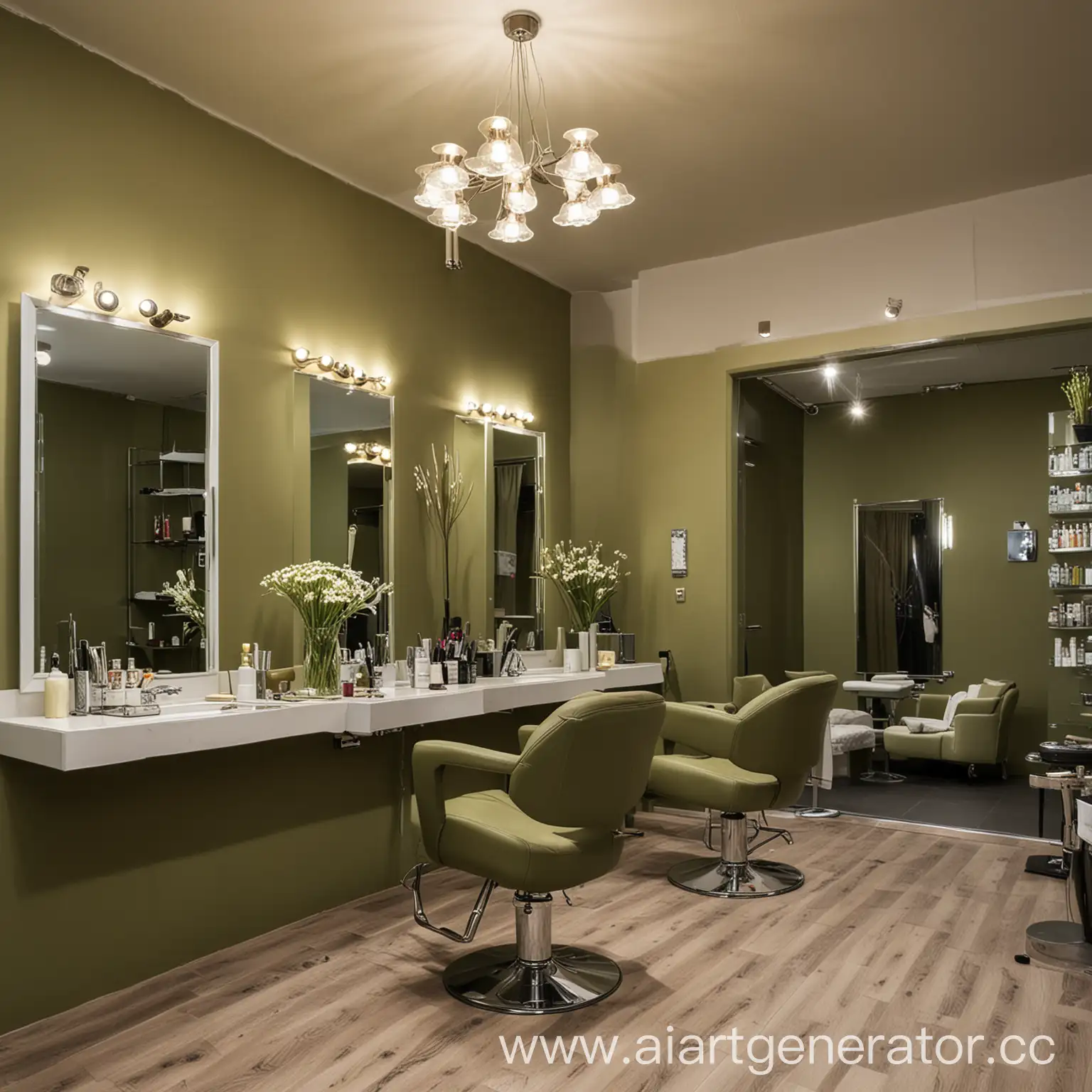 Modern-OliveColored-Beauty-Salon-Interior-at-Daisy