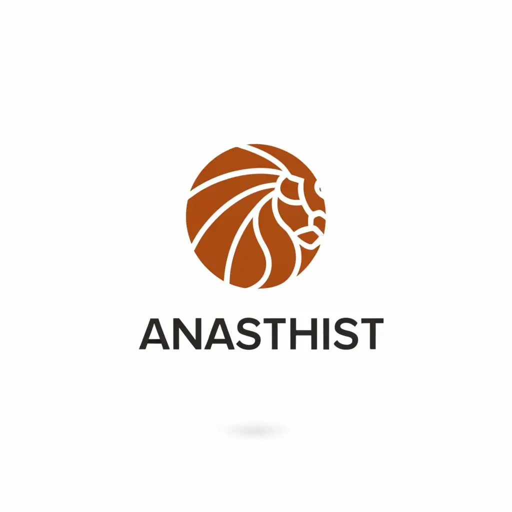 a logo design,with the text "Anasthist", main symbol:Lion,Moderate,be used in Education industry,clear background