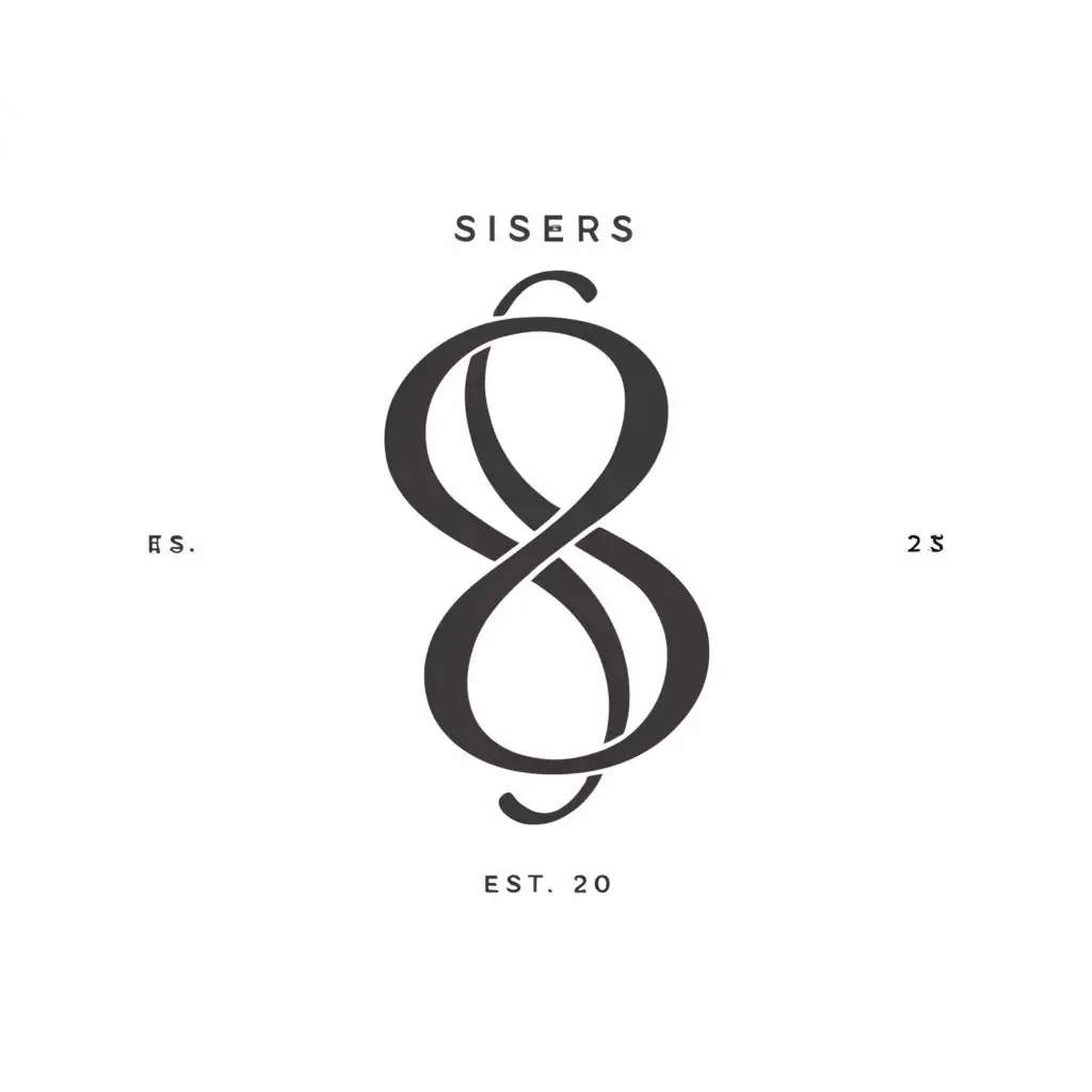 a logo design,with the text "2SISTERS", main symbol:2s,Moderate,be used in Retail industry,clear background