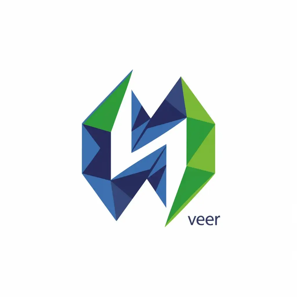 LOGO-Design-for-8Veer-Dynamic-Logo-in-Blue-and-Green-with-Modern-Aesthetic