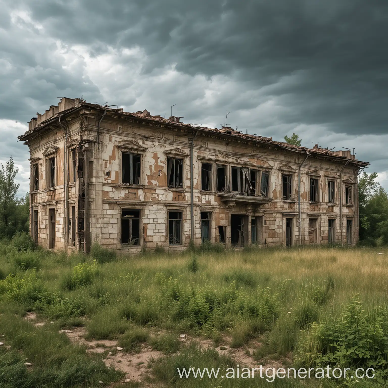 Guarding-an-Old-Abandoned-City-Building-on-the-Outskirts