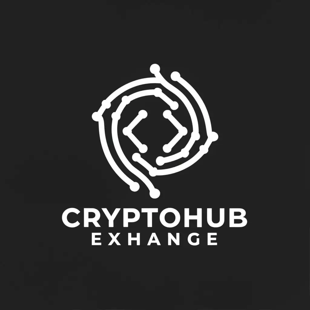 a logo design,with the text "CryptoHUB Exchange", main symbol:CryptoHUB Exchange,Умеренный,be used in Финансы industry,clear background