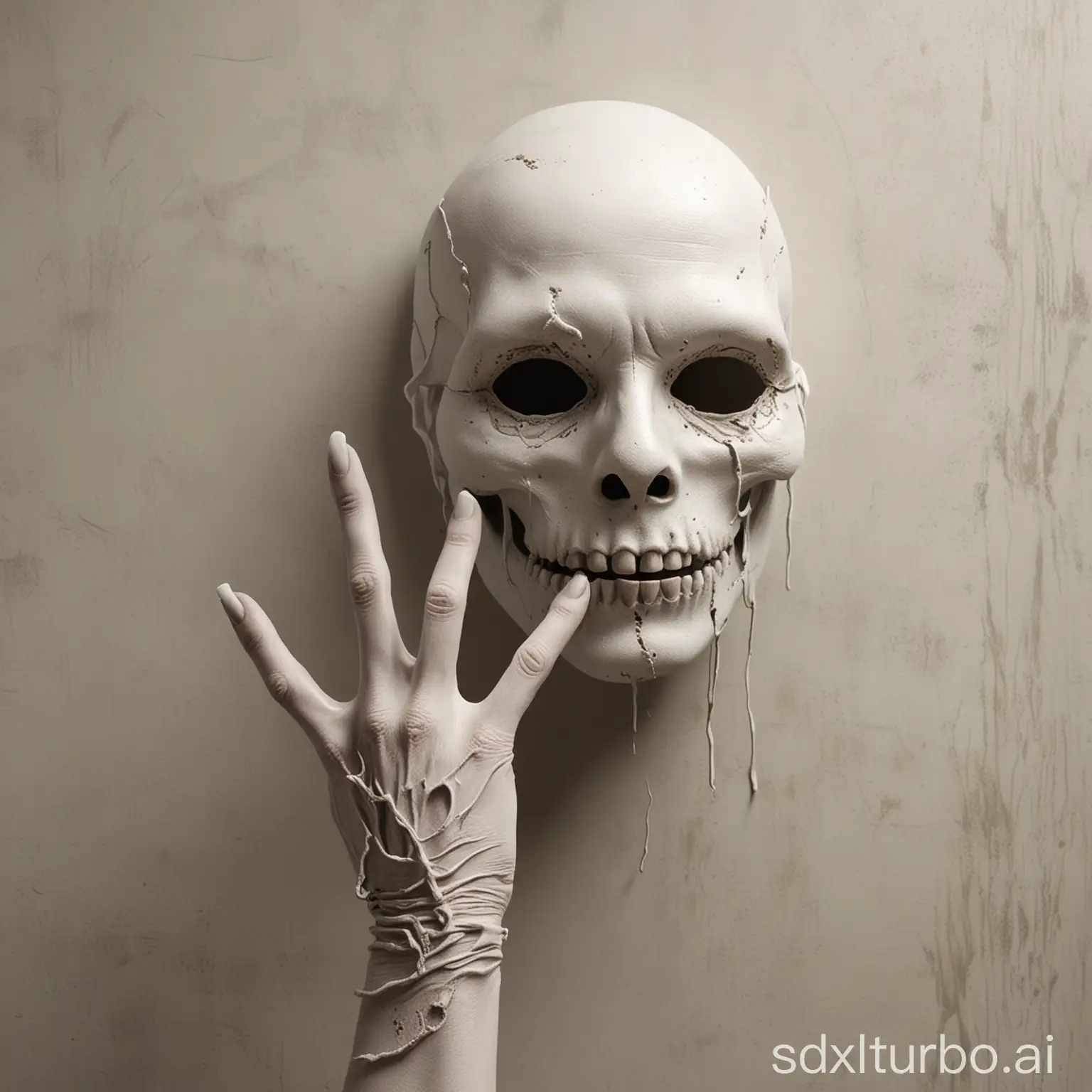 Photorealistic-Hand-Reaching-from-Shadow-with-Mask-Macabre-Vibes