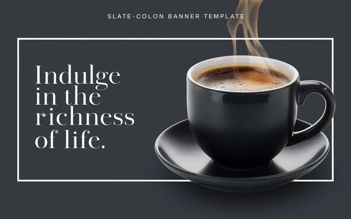 ad banner template in slatencolor