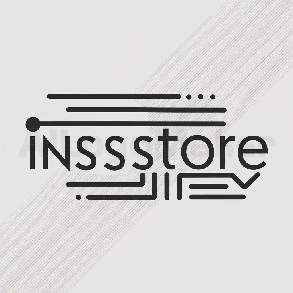 LOGO-Design-for-InsStore-Minimalistic-Technology-Symbol-on-Clear-Background