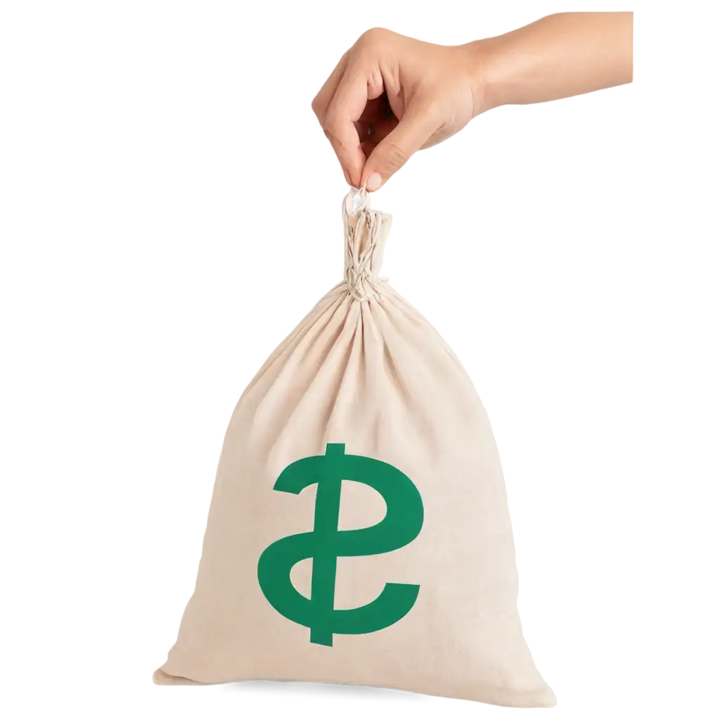 Financial Money Bag PNG Image Enhancing Clarity and Quality | PNG Prompt