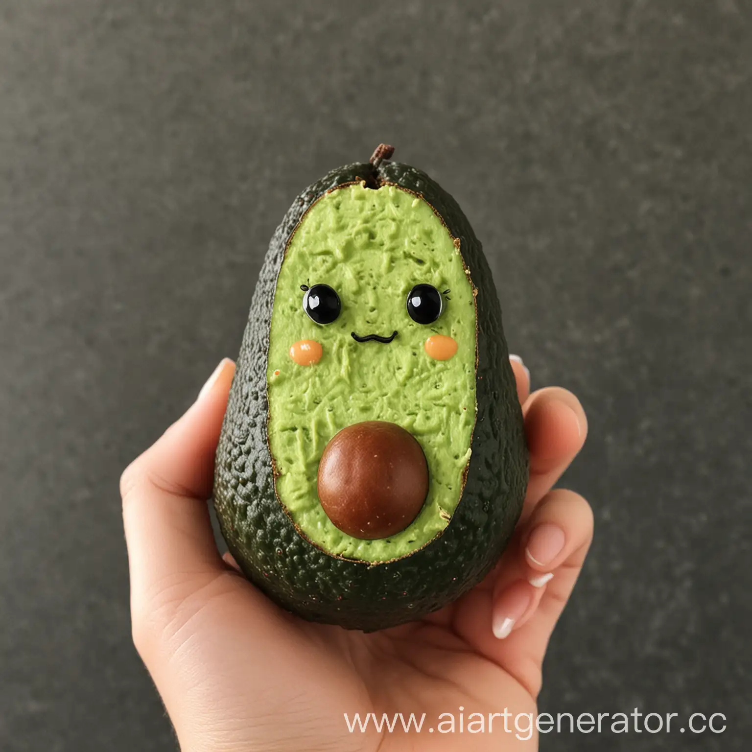 Adorable-Avocado-Illustration-Cute-Green-Fruit-with-a-Smiling-Face