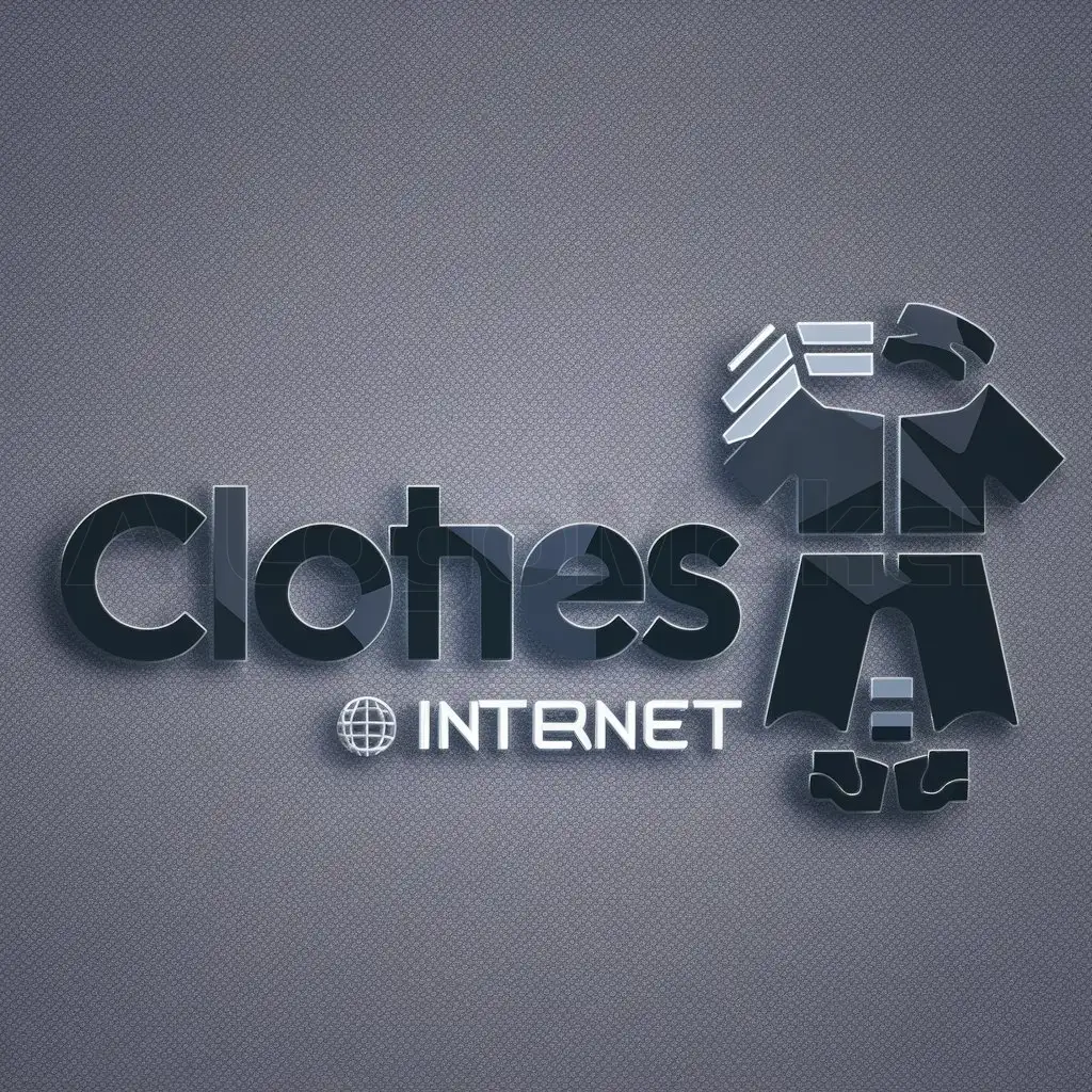 a logo design,with the text 'clothes', main symbol:clothes,Moderate,be used in Internet industry,clear background