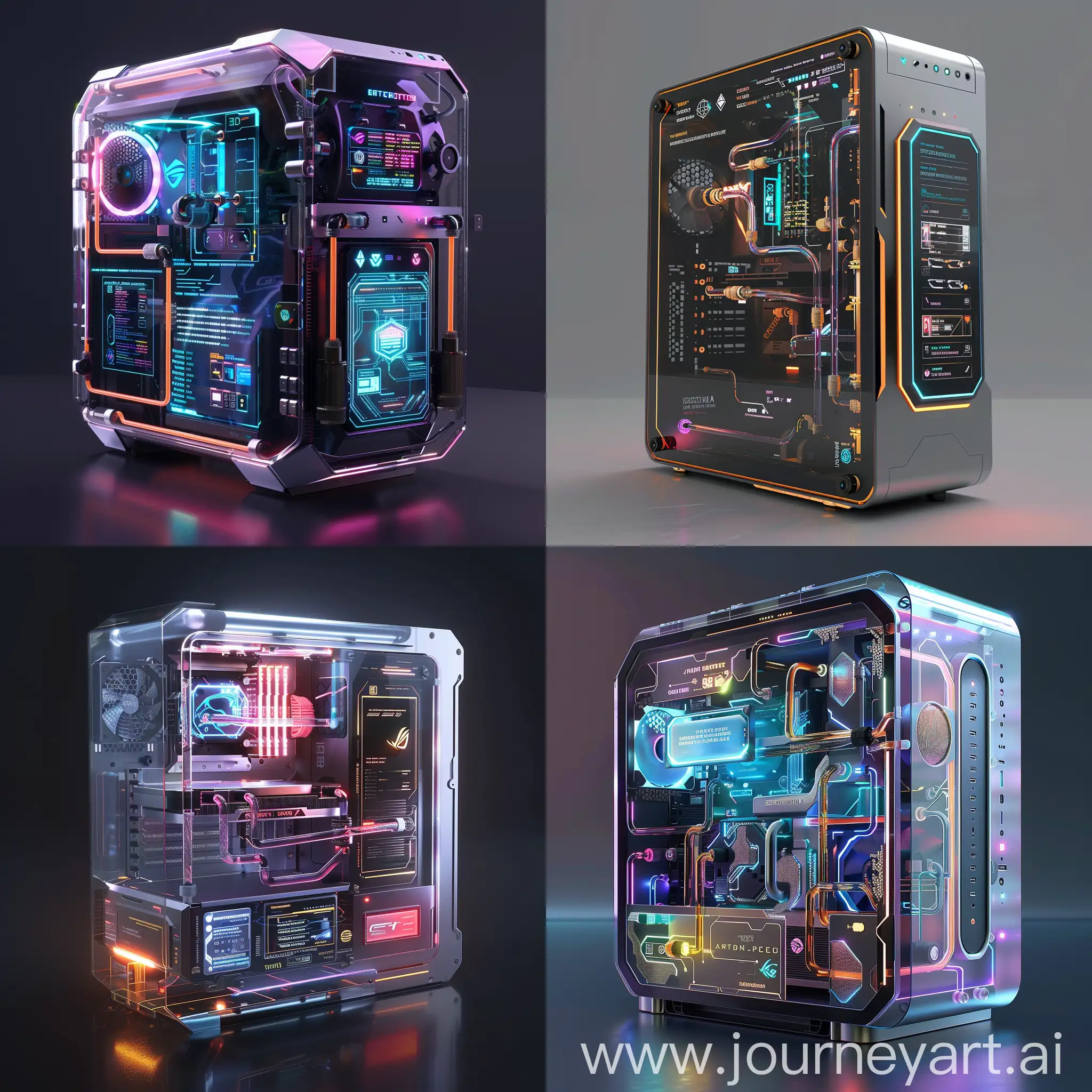 Futuristic-Modular-PC-Case-with-Transparent-Panels-and-Holographic-Interfaces