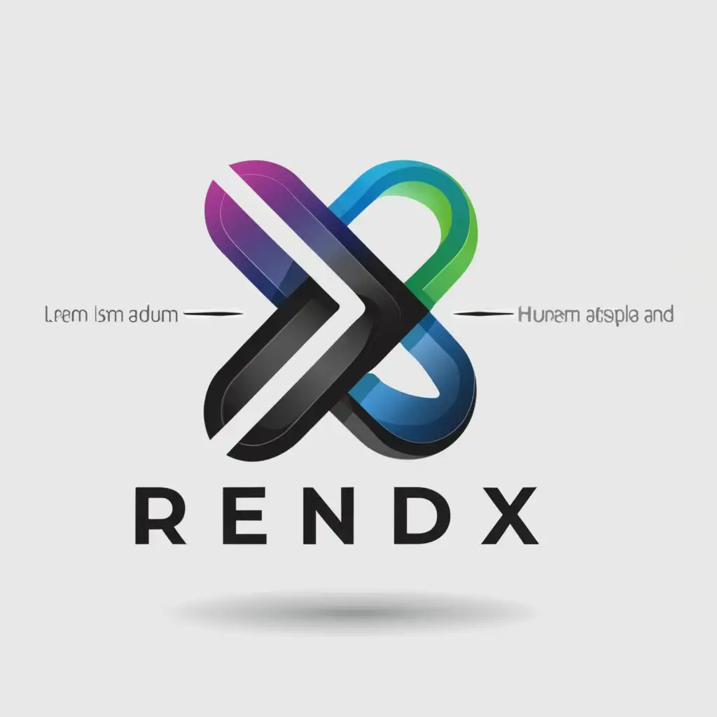 a logo design,with the text "RendiX", main symbol:3,Moderate,be used in dances industry,clear background