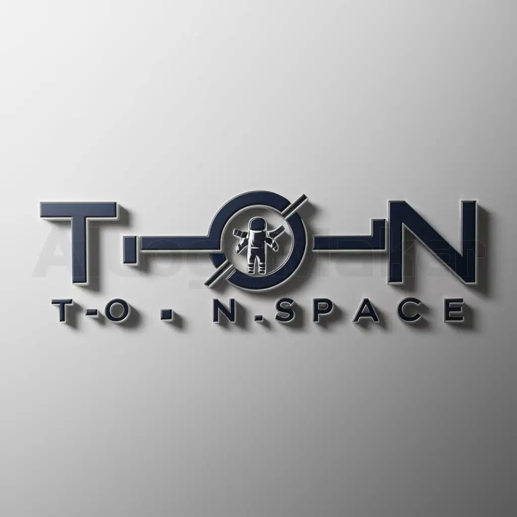 a logo design,with the text "T-O-N.SPACE", main symbol:T-O-N.SPACE,Moderate,be used in Technology industry,clear background