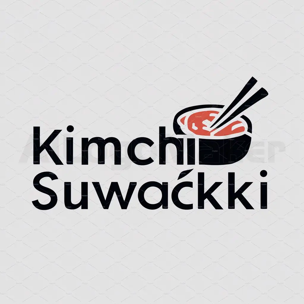 a logo design,with the text "Kimchi Suwałki", main symbol:kimchi,Moderate,clear background