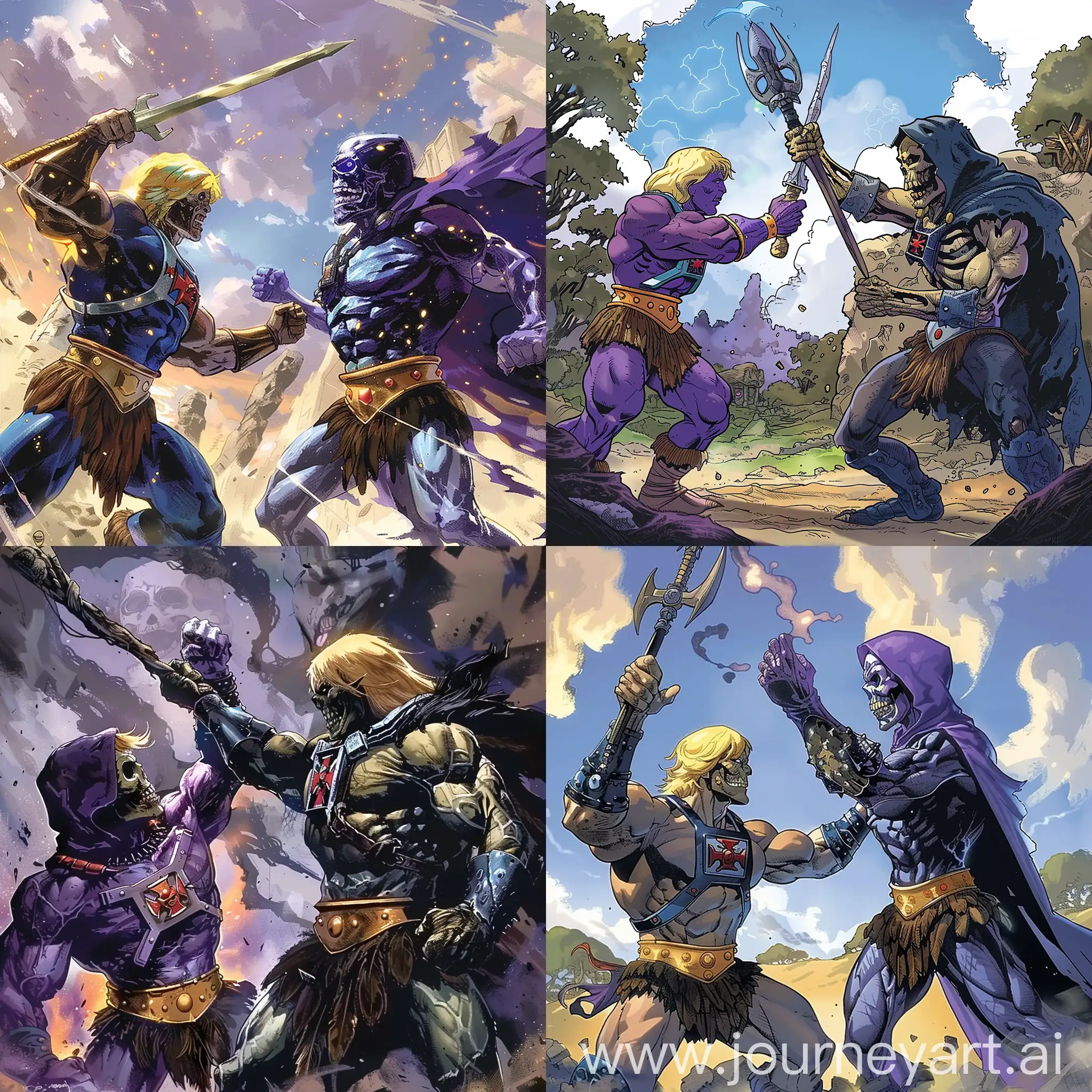 He-man vs Skeletor
