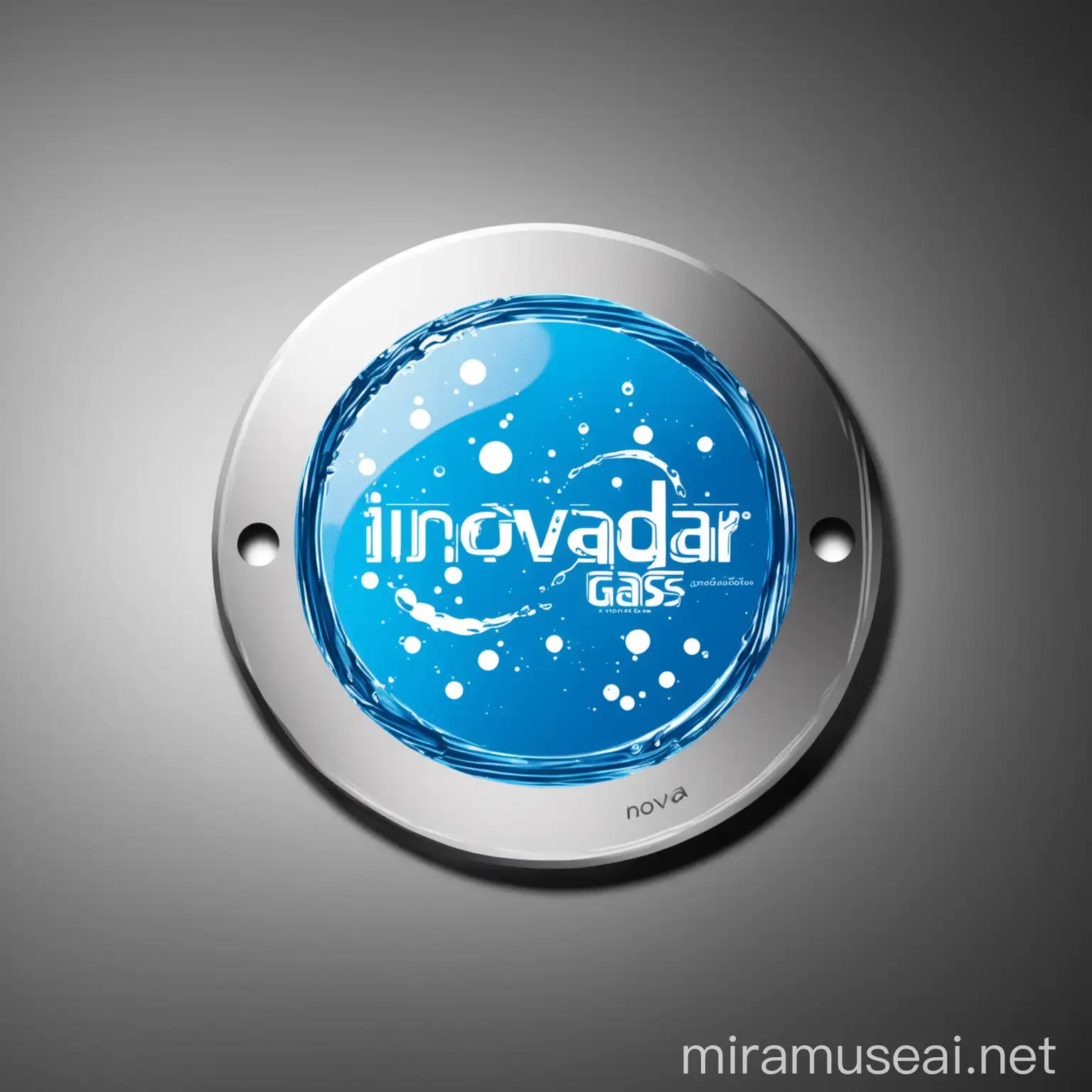 Innovative Water and Gas Disk Logo Design