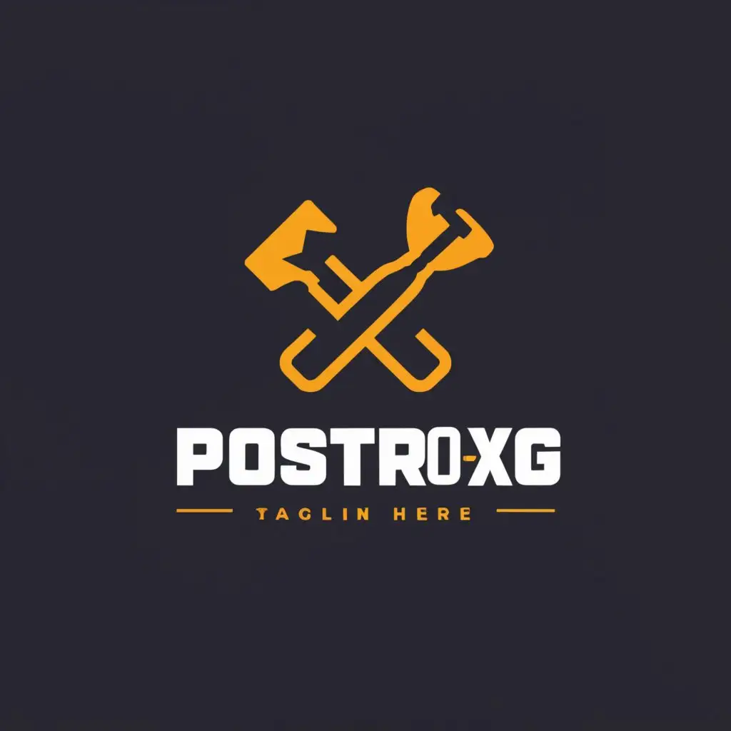 a logo design,with the text "PostroyKG", main symbol:construction tools,Moderate,clear background