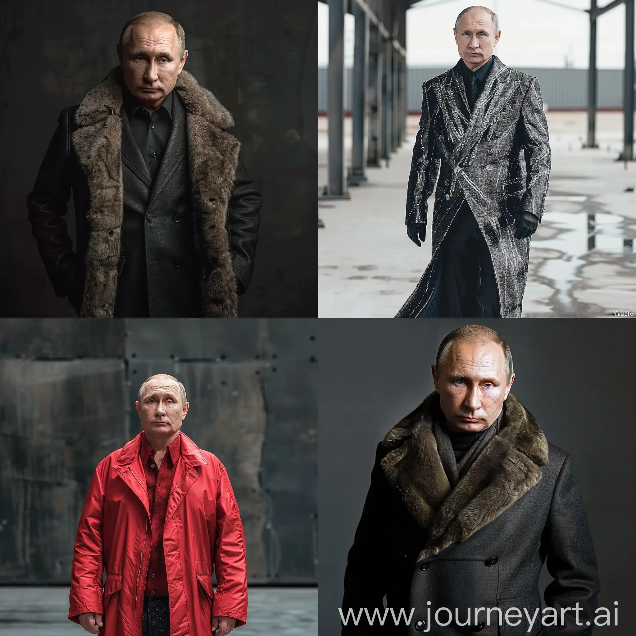  vladimir putin in clothes of rick owens and raf simons