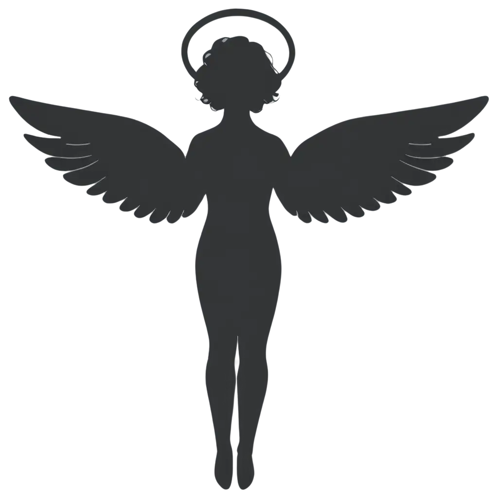 Minimalistic-Angel-PNG-A-Serene-Representation-of-Divine-Simplicity