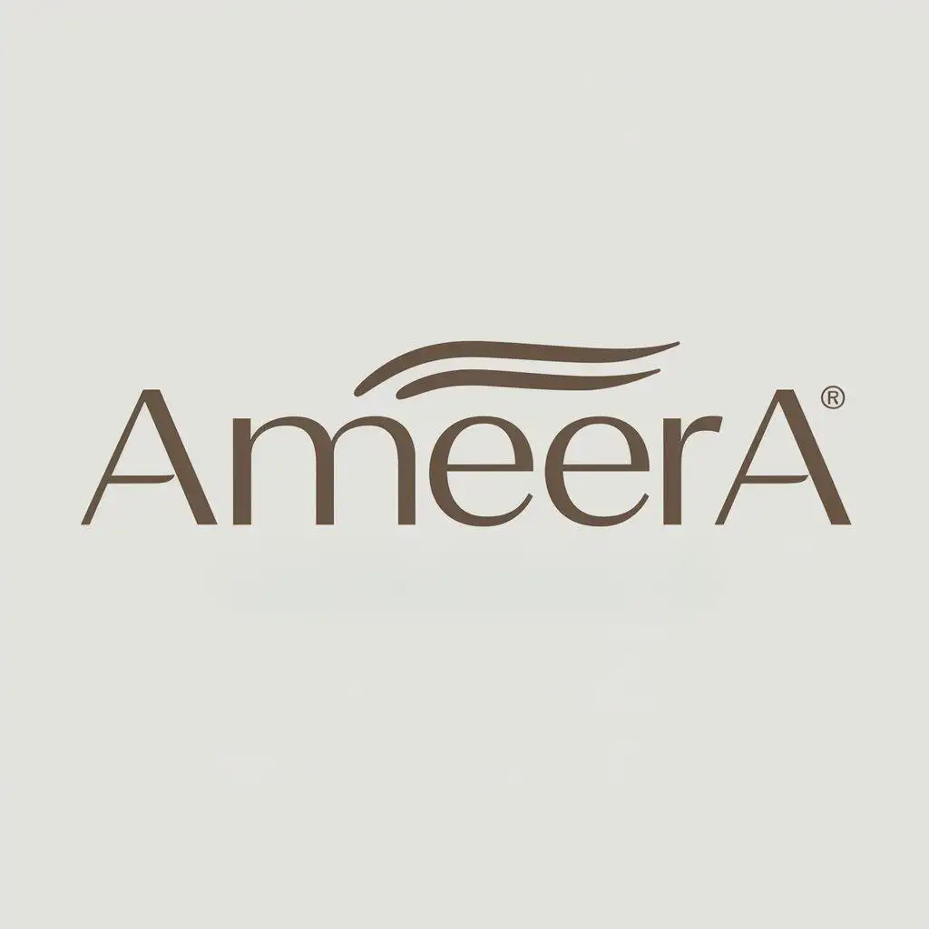 LOGO-Design-For-Ameera-Elegant-Wang-Fei-Typography-for-Cosmetics-Brand