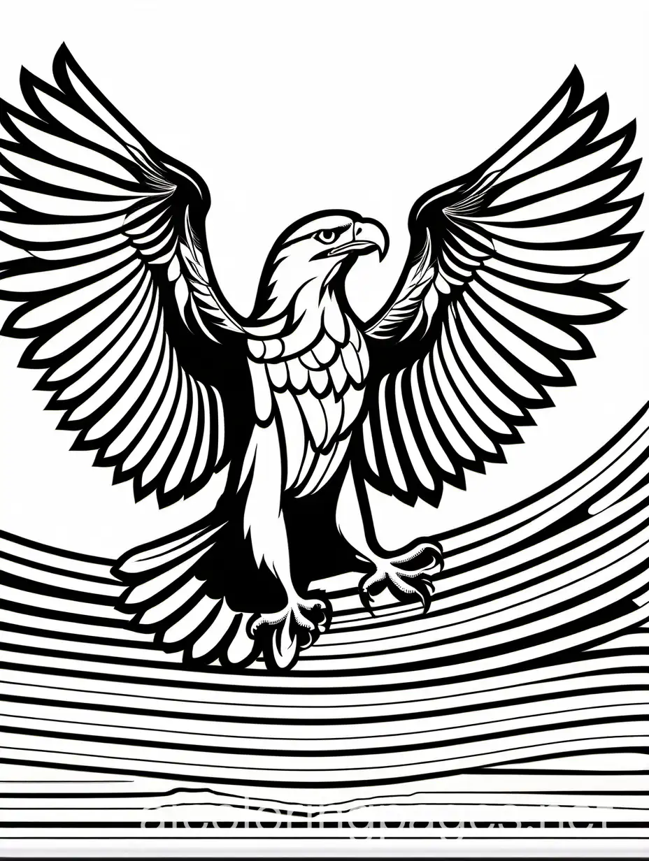 Eagle at sunset, isolated, regal, majestic, dramatic, elaborate, white background, fine art, line art, masterpiece, black and white, Coloring Page, black and white, line art, white background, Simplicity, Ample White Space. The background of the coloring page is plain white to make it easy for young children to color within the lines. The outlines of all the subjects are easy to distinguish, making it simple for kids to color without too much difficulty, Coloring Page, black and white, line art, white background, Simplicity, Ample White Space. The background of the coloring page is plain white to make it easy for young children to color within the lines. The outlines of all the subjects are easy to distinguish, making it simple for kids to color without too much difficulty, Coloring Page, black and white, line art, white background, Simplicity, Ample White Space. The background of the coloring page is plain white to make it easy for young children to color within the lines. The outlines of all the subjects are easy to distinguish, making it simple for kids to color without too much difficulty