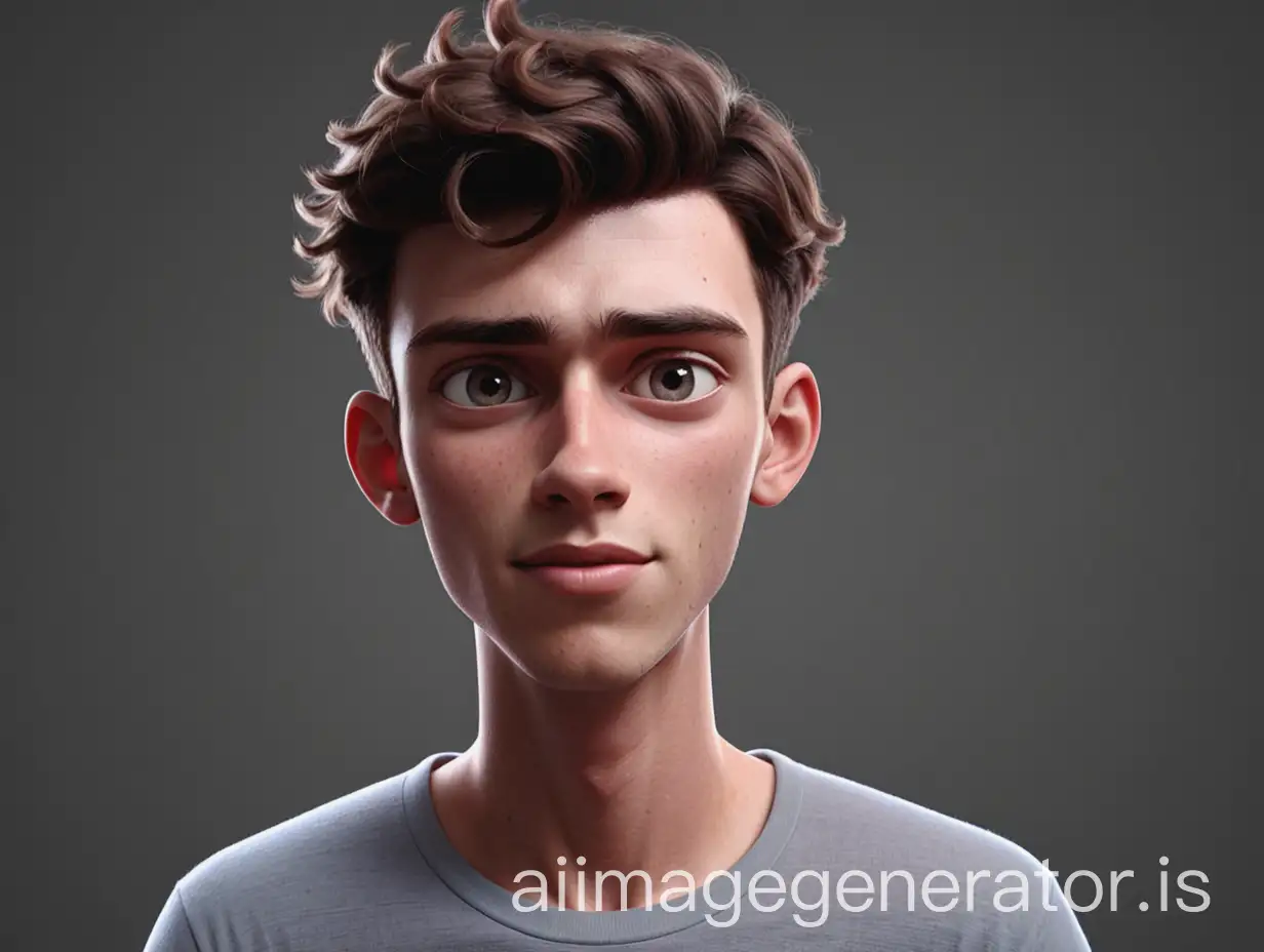 Animation of a young man