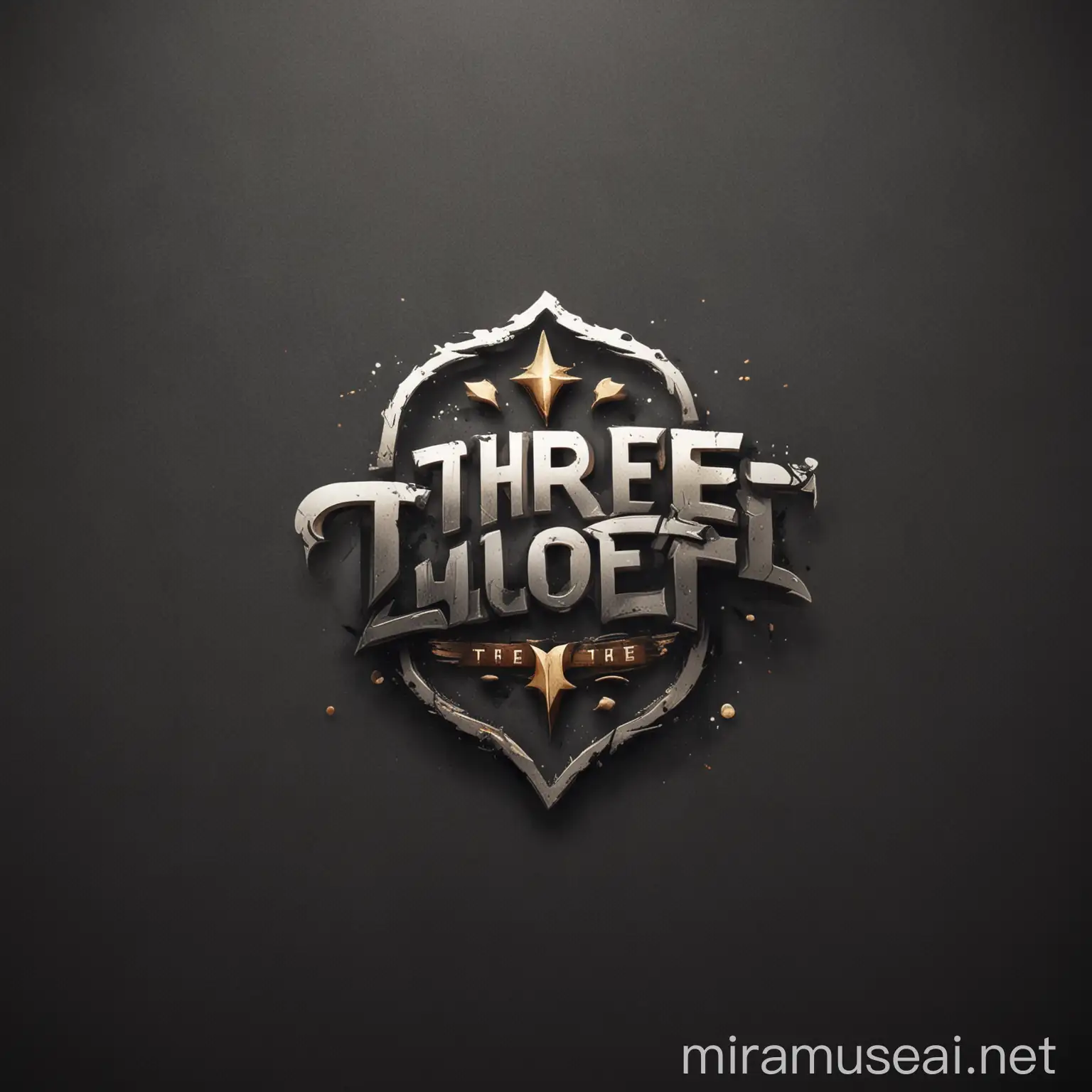 Modern Abstract Logo Design with ThreeTops Concept