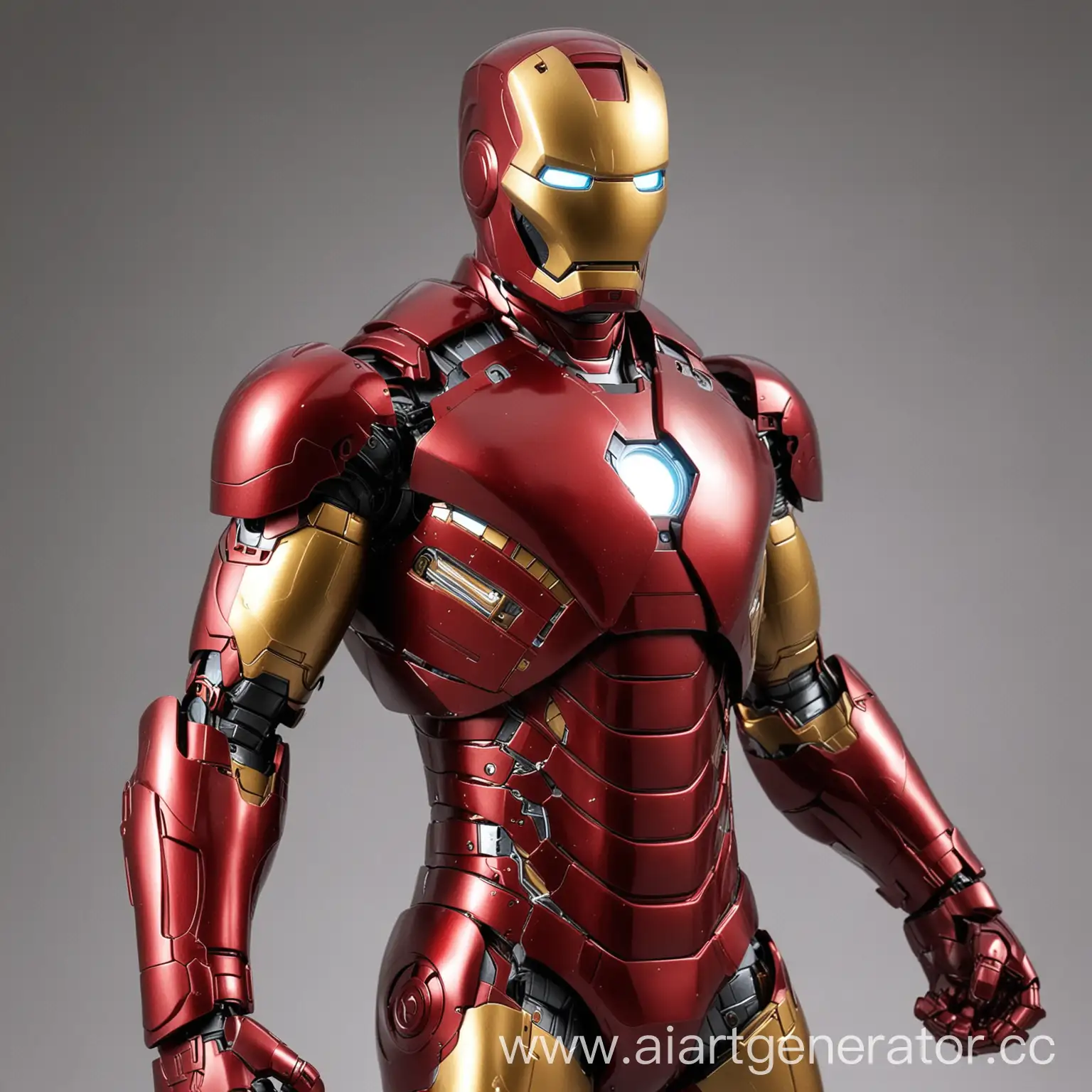 Futuristic-Iron-Man-Suit-Displayed-in-HighTech-Laboratory
