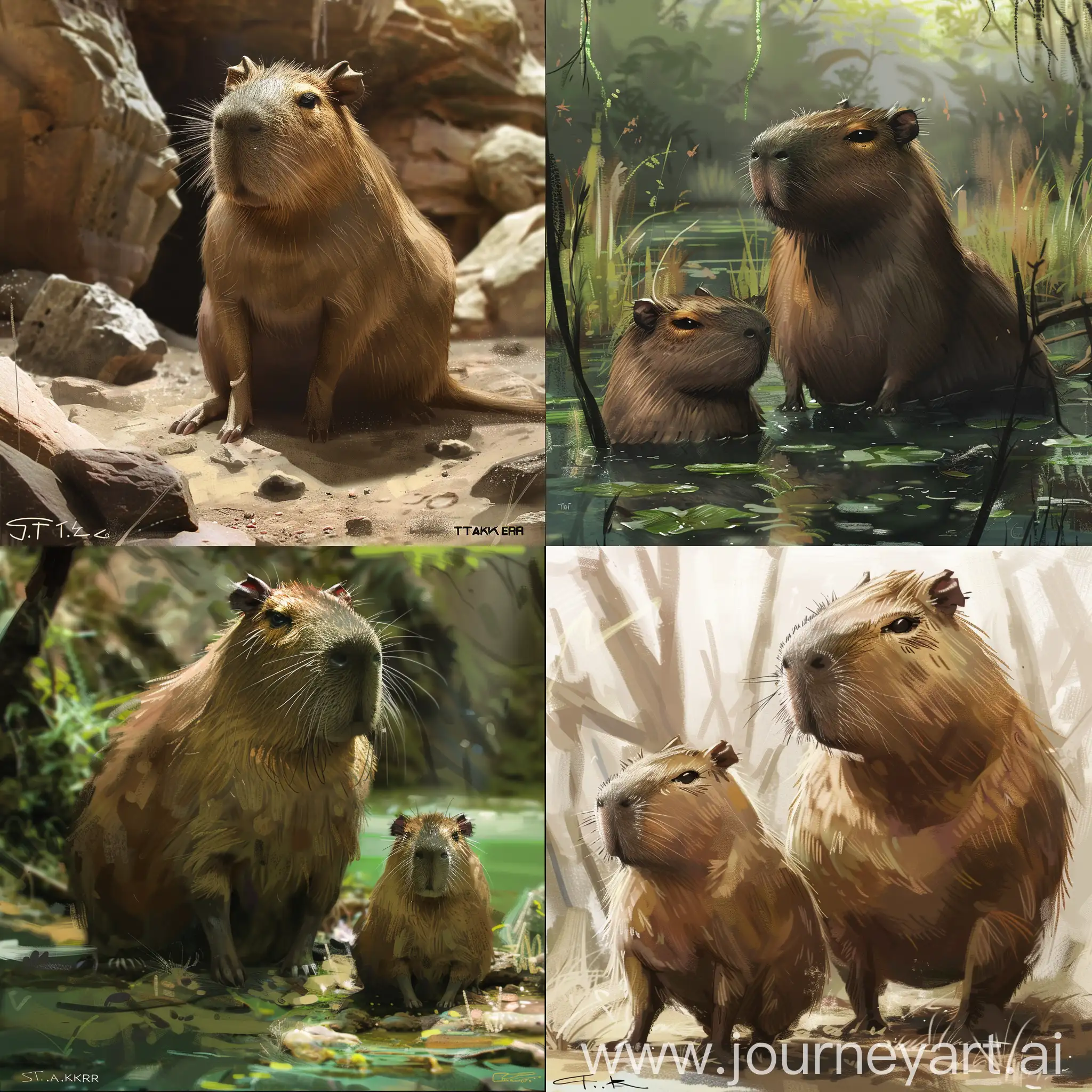Capybara in the world of S. T. A. L. K. E. R.